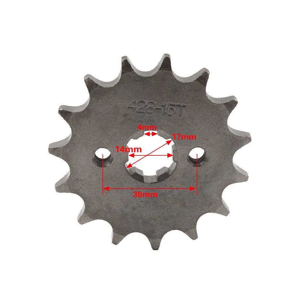17mm 11T Front Sprocket for 110CC 125CC ATV Pit Dirt Quad Bike