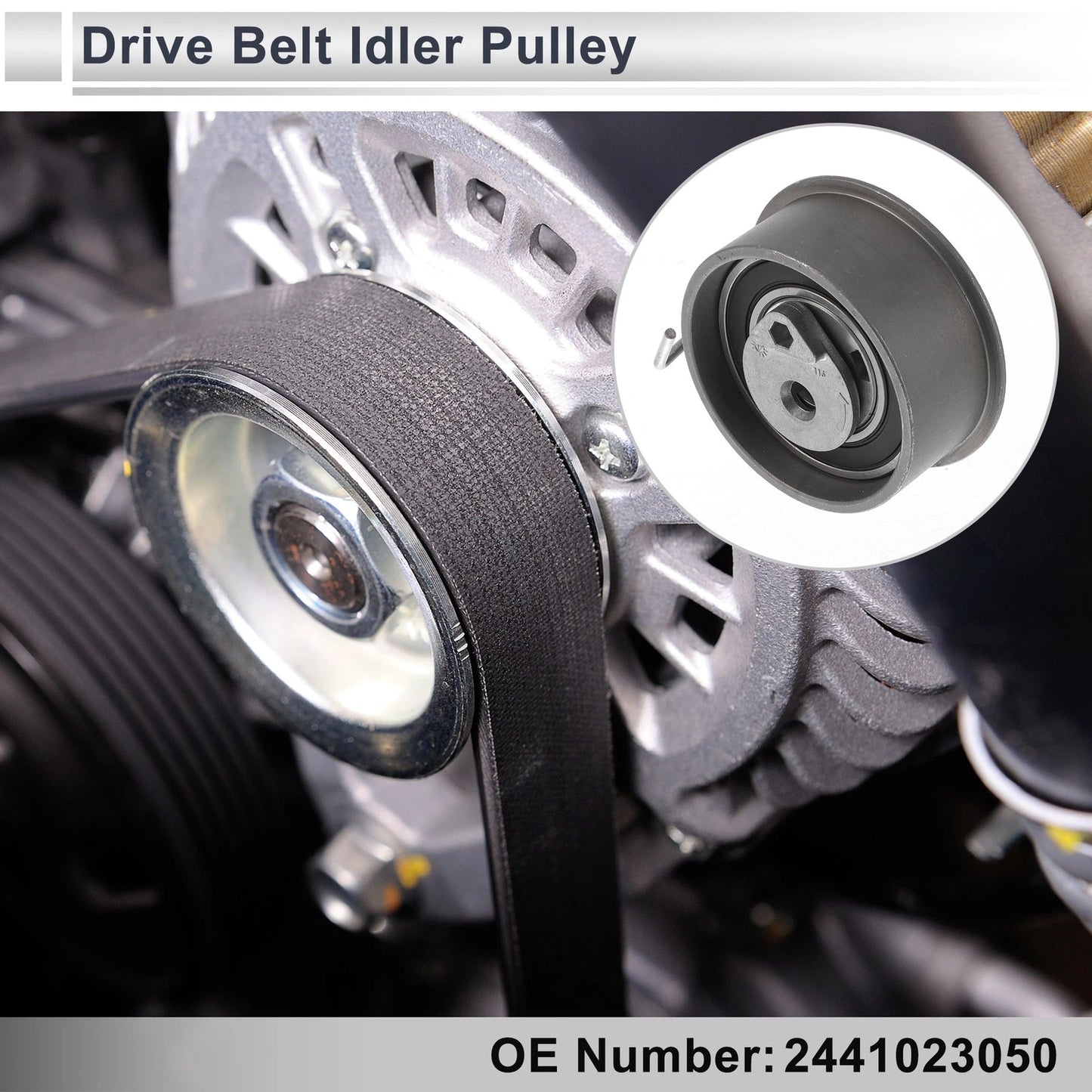Drive Belt Idler Pulley for Hyundai Tucson (2005-2009) 1 Pc