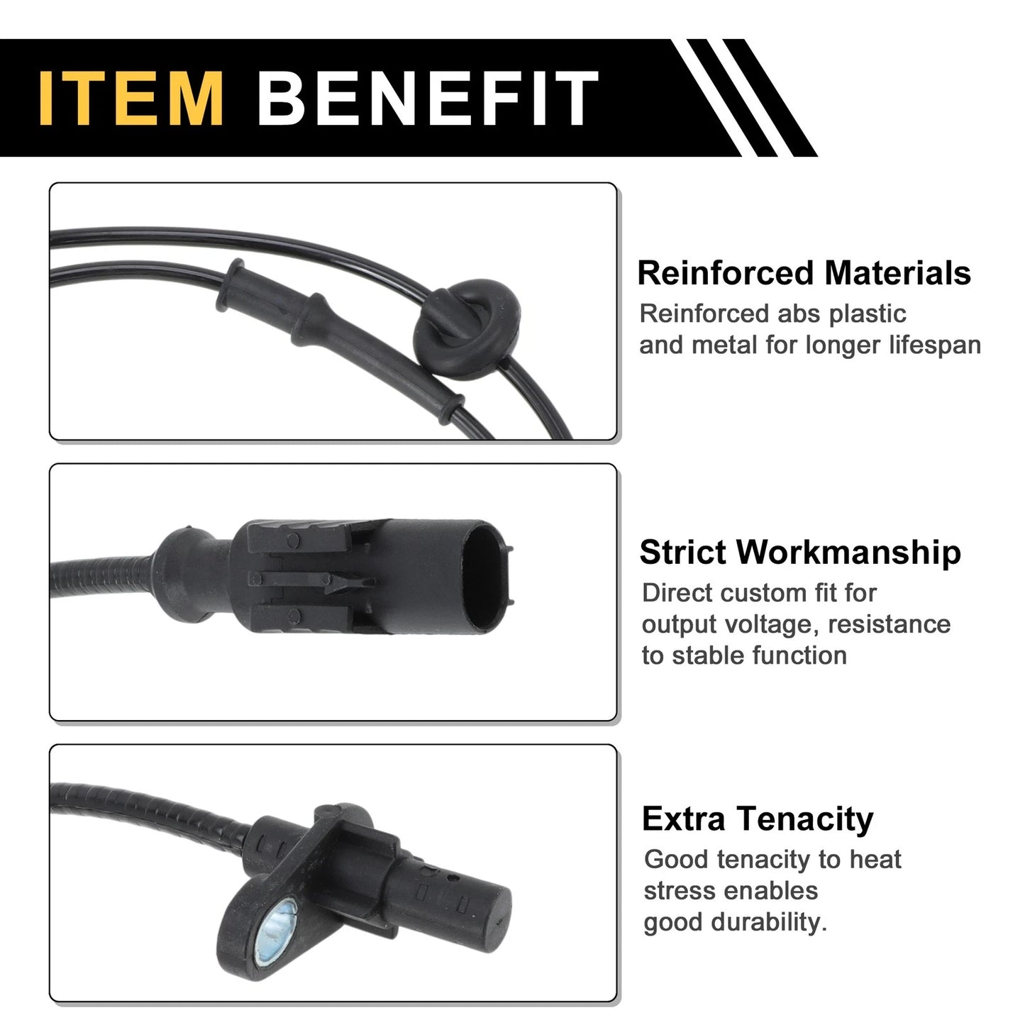 ABS Wheel Speed Sensor for Mazda 323 (1990-2003) Front Right