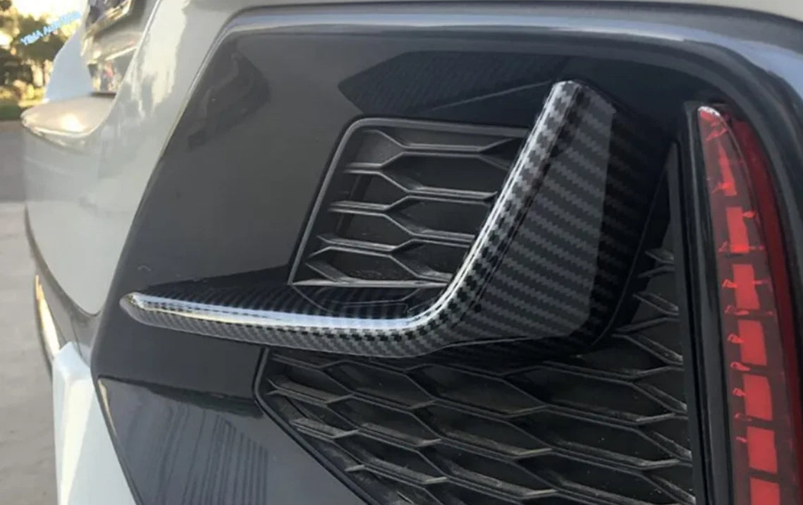 Rear Fog Light Lid Cover Trim for Honda Civic Hatchback 2020-2021 Carbon Fiber