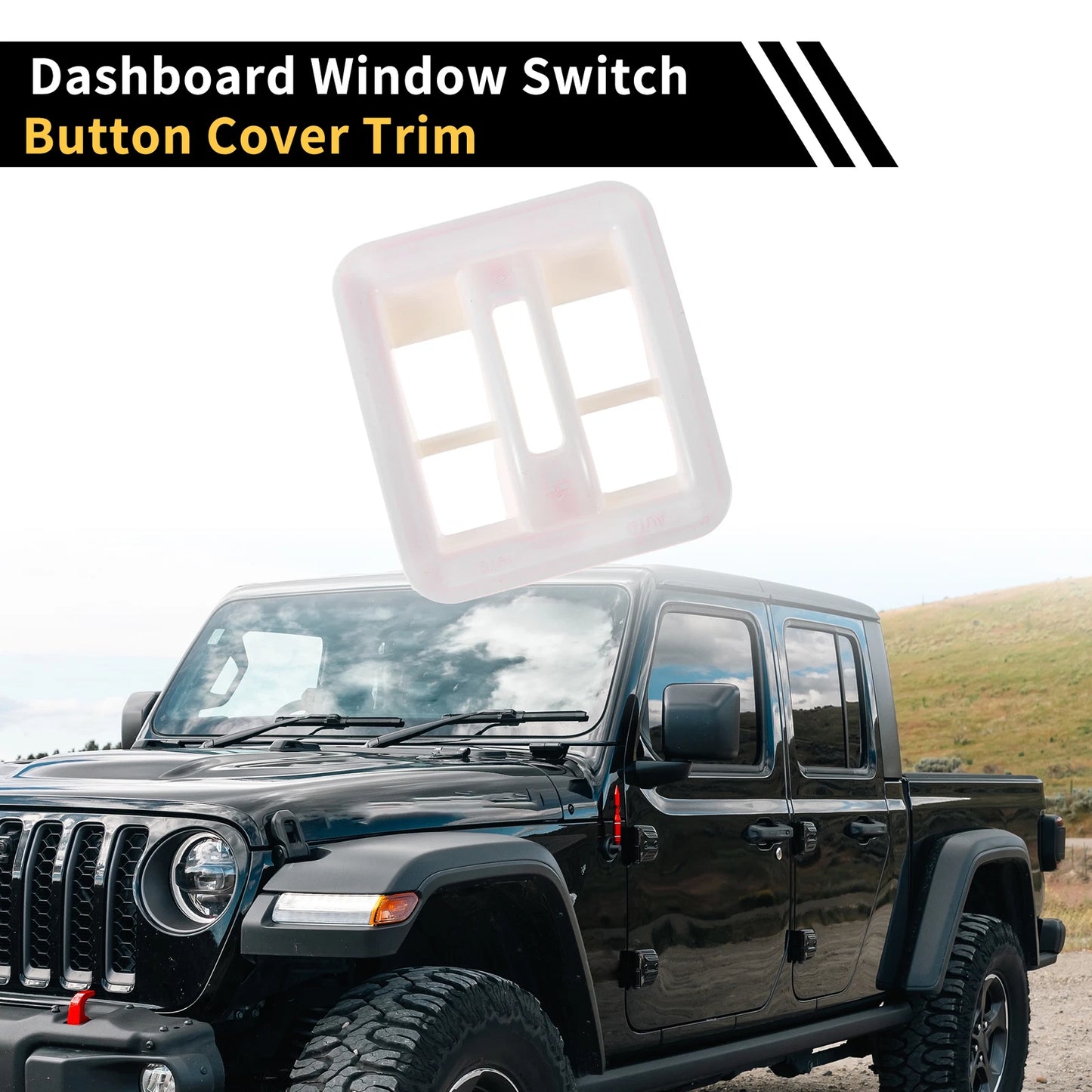 Dashboard Window Switch Cover Trim for Jeep Wrangler JK JLU (2007-2023)