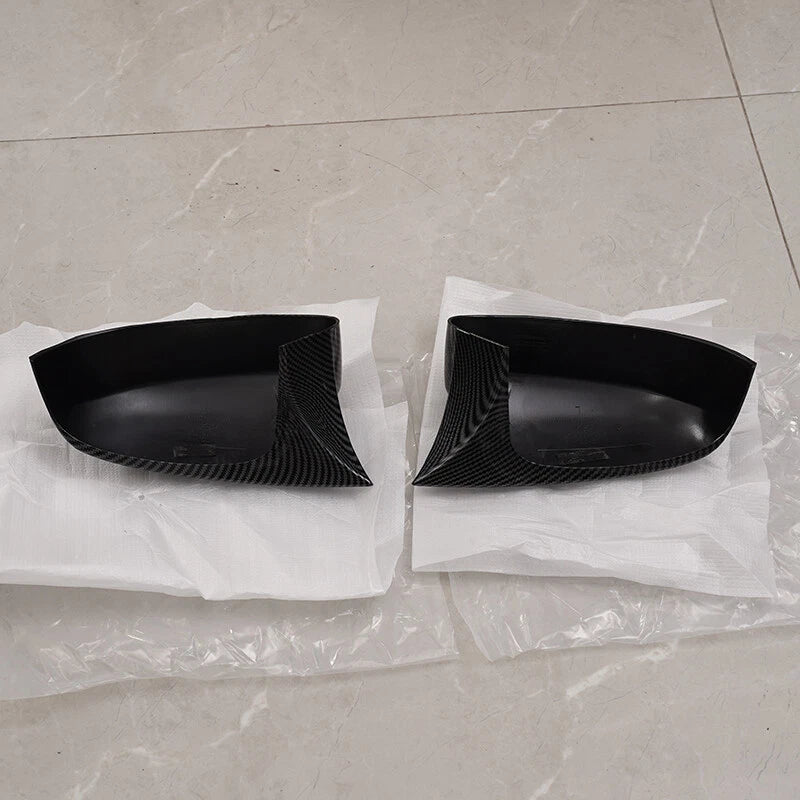 Carbon Look OX Horn Mirror Cover Guard Cap for Ford Focus MK3 (2012-2018)