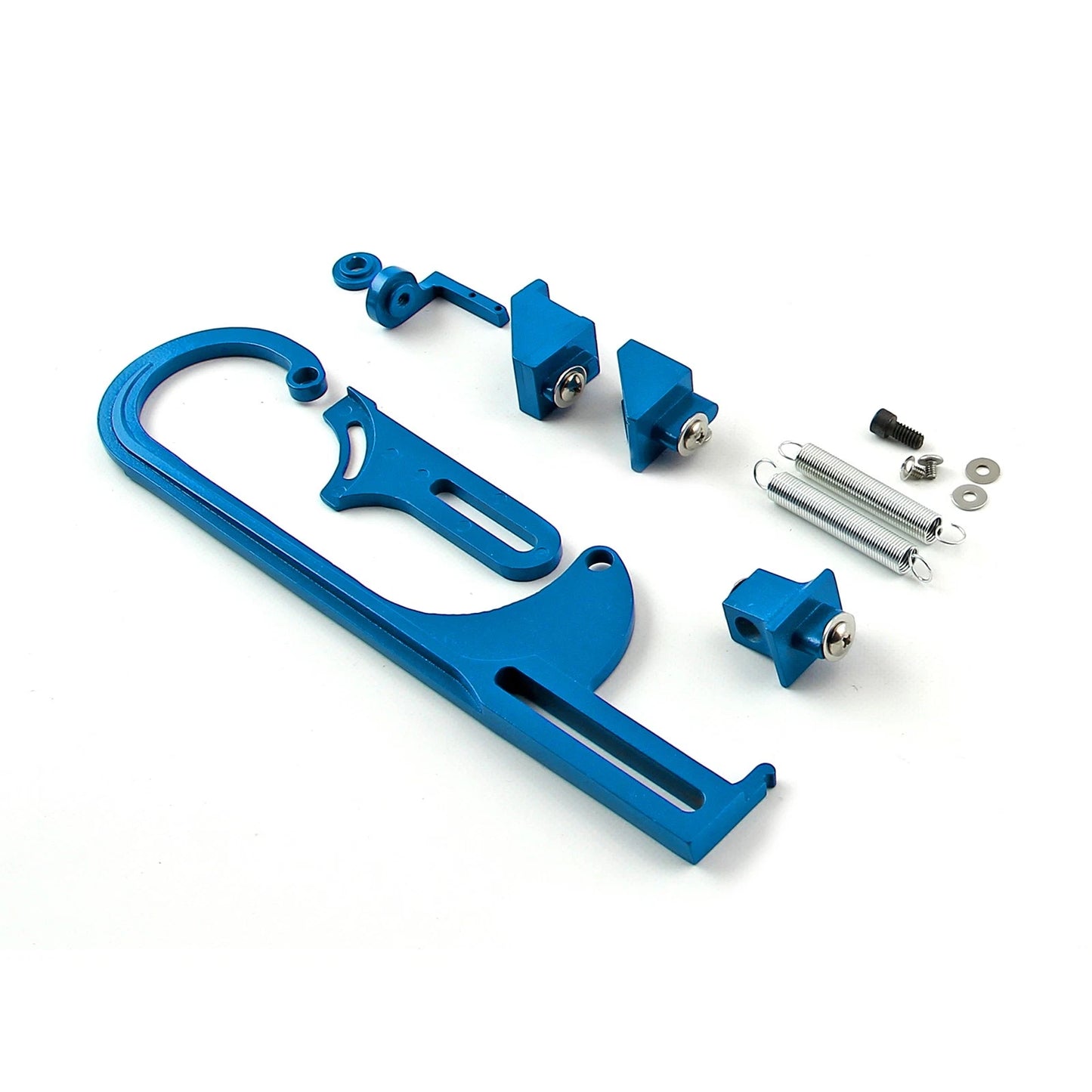 Throttle Cable Bracket for Carburetor - Blue w/ Return Springs