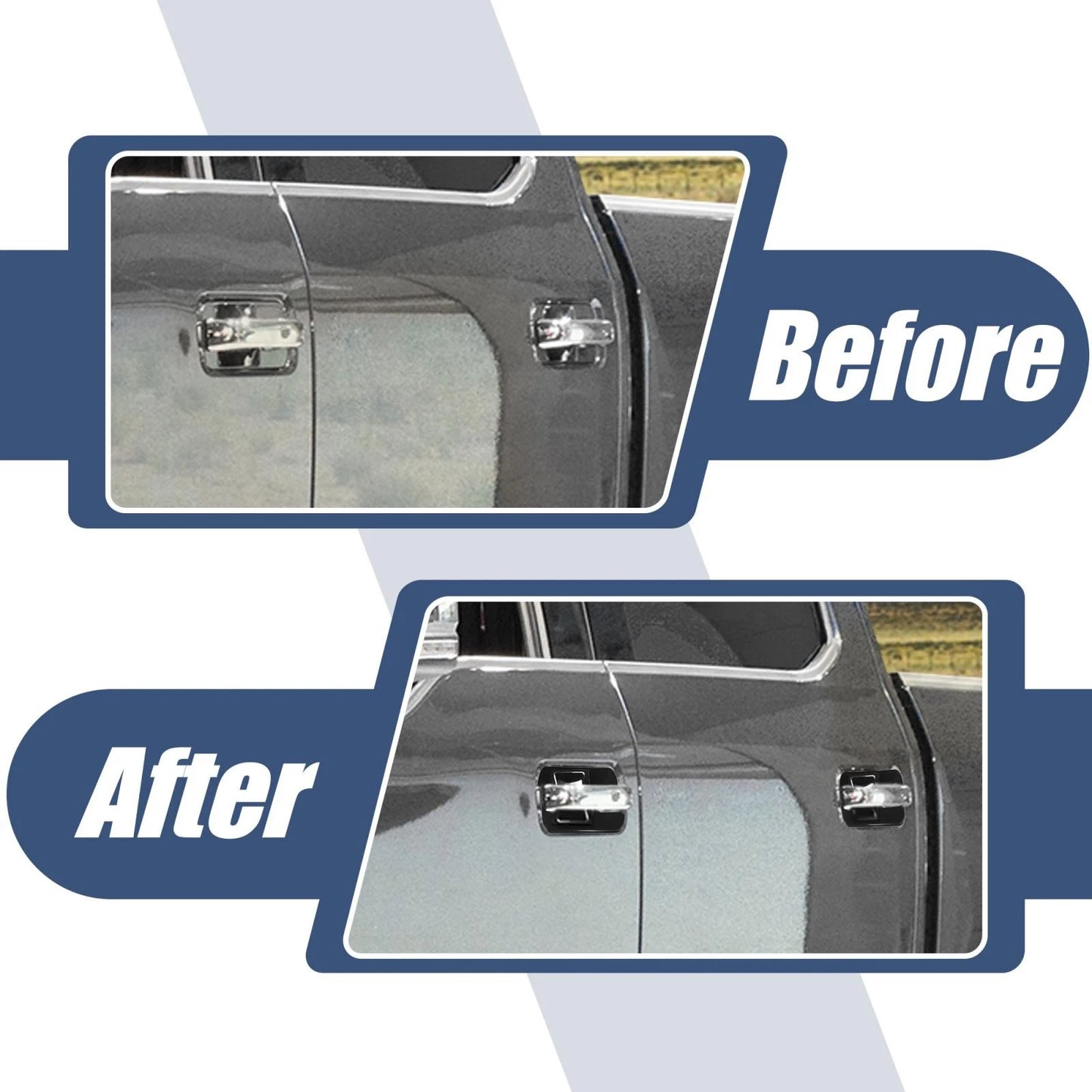 8 x Exterior Door Handle Bowl Cover Trim Stickers for Ford F-150 (2015-2020)