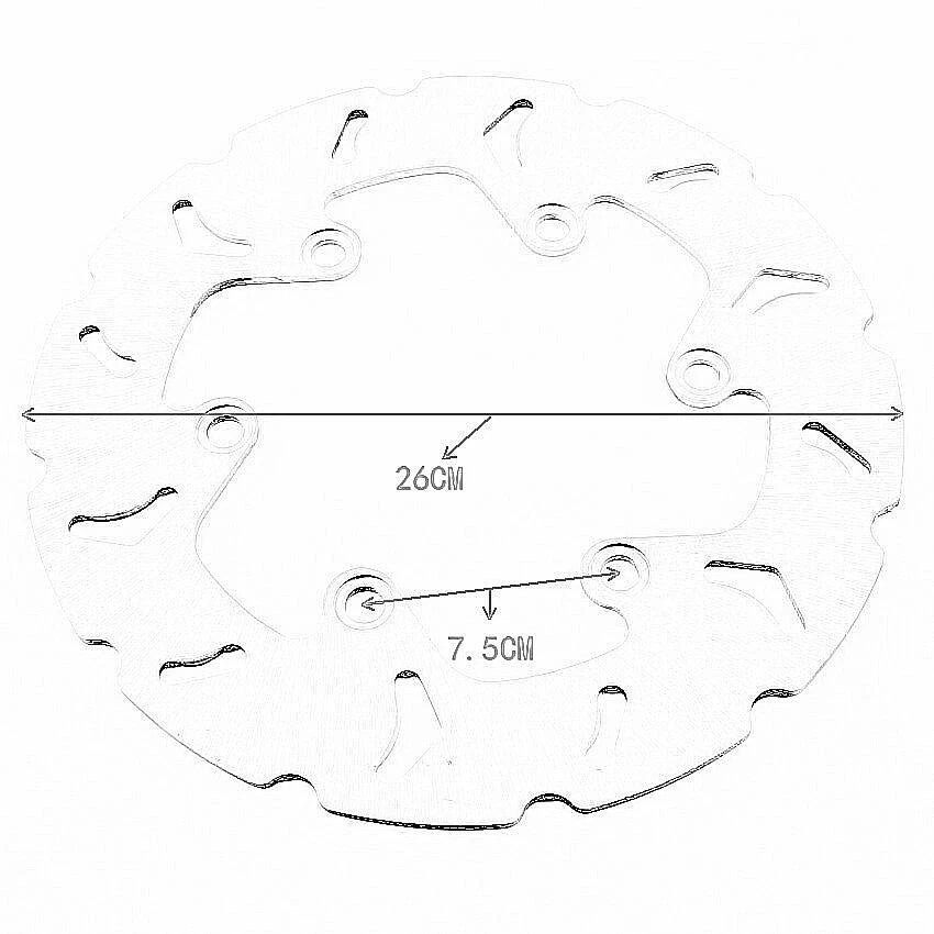 Front Brake Disc for Kawasaki SC250 A1 (Epsilon 250) (2002)