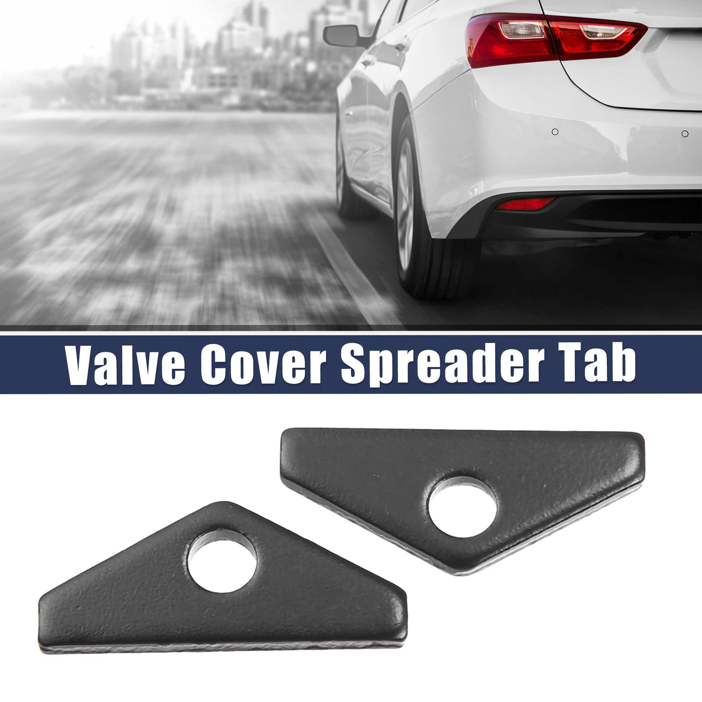 14 Pcs 1-1/2in Valve Cover Spreader Tab for Chevy Big Block Black