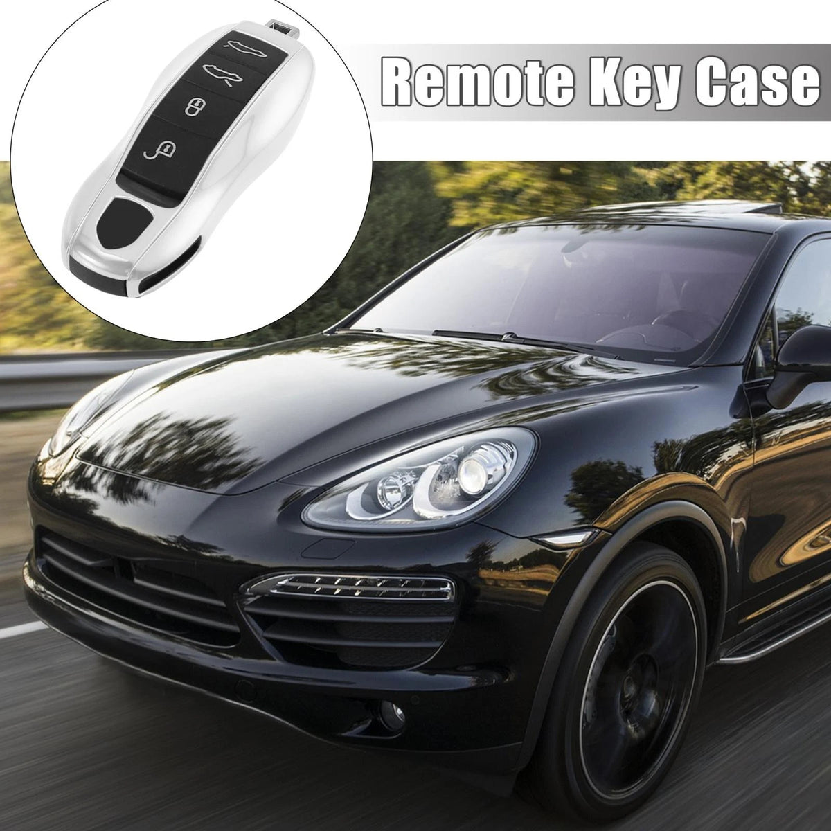 Car Remote Key Fob Cover Case Kit for Porsche Cayenne Macan (2014-2023)