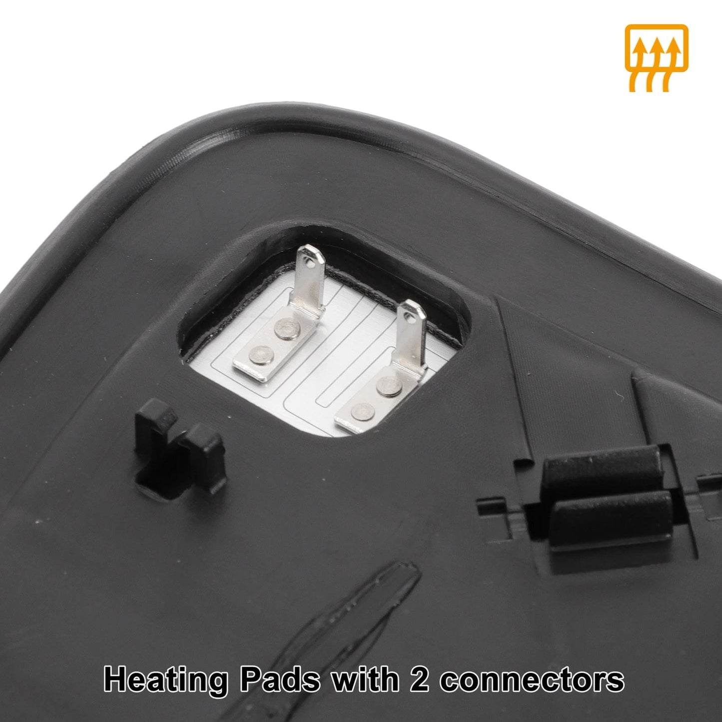 Left Side Heated White Mirror Glass for Suzuki Grand Vitara (2005-2009)