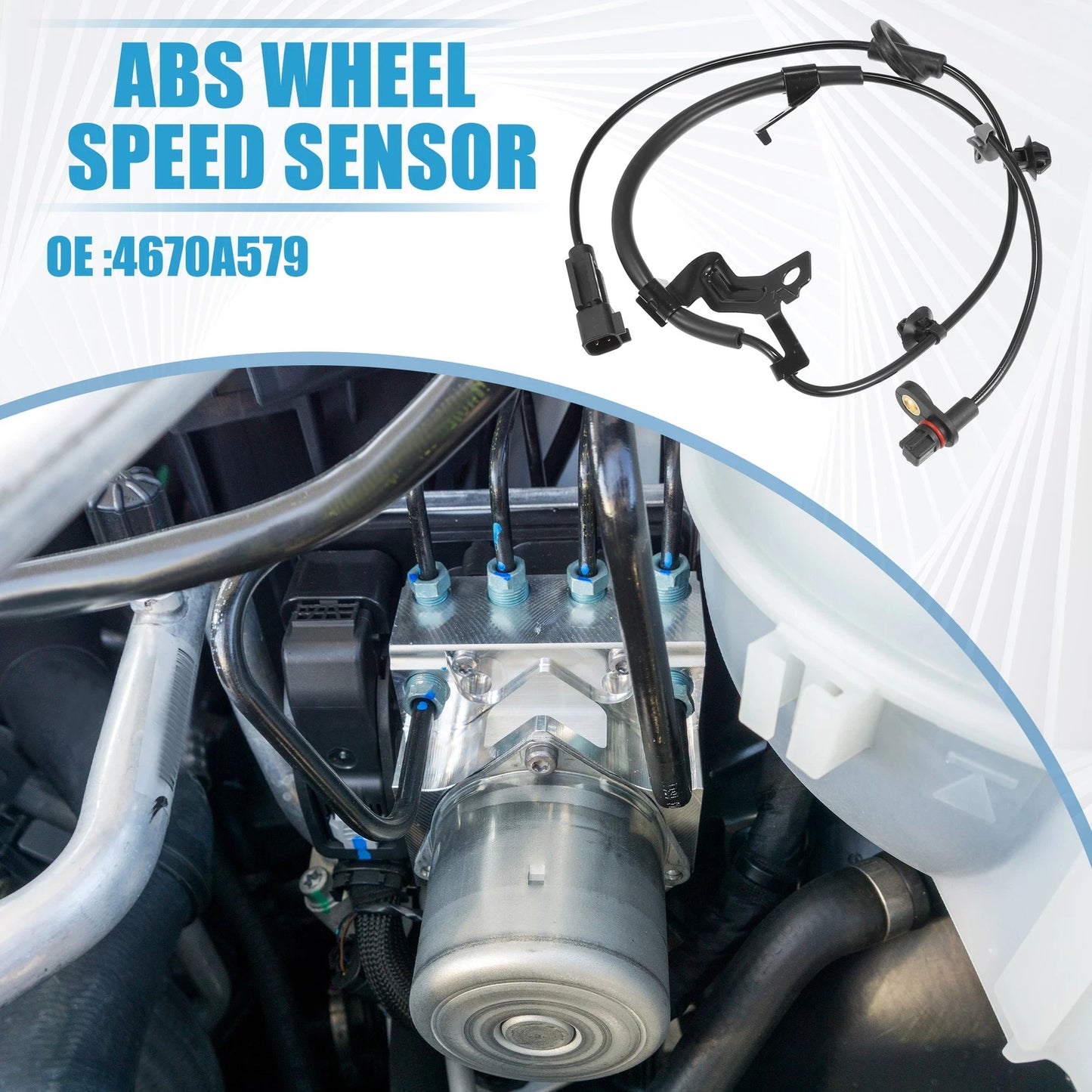 Rear Left ABS Wheel Speed Sensor for Mitsubishi Lancer, Outlander (2003-2018)