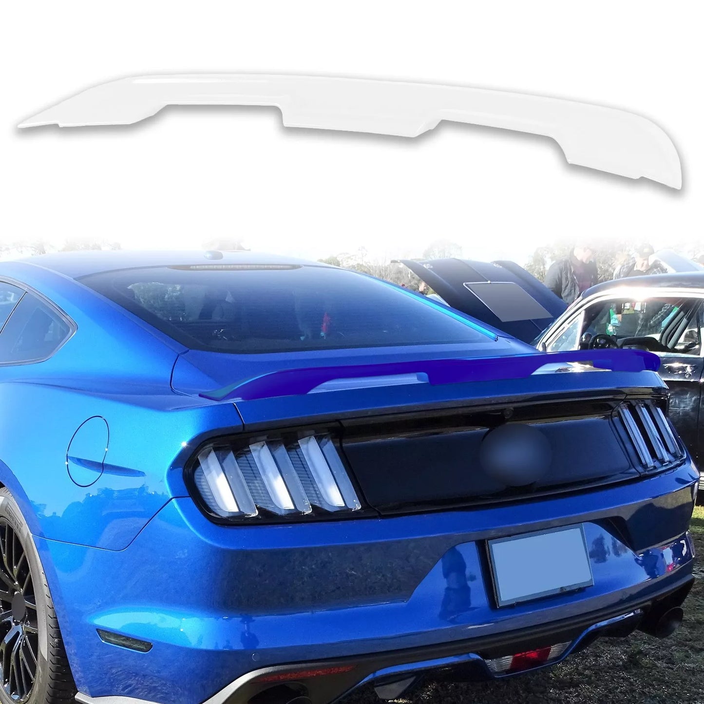 ABS Boot Spoiler for Ford Mustang S550 Coupe Oxford White (2015-2023)
