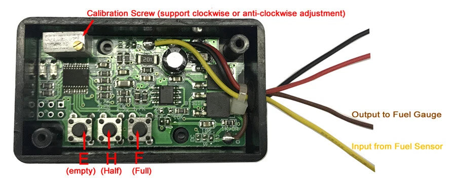 Fuel Gauge Sender Ohm Range Converter Module for Gas Tank (Update)