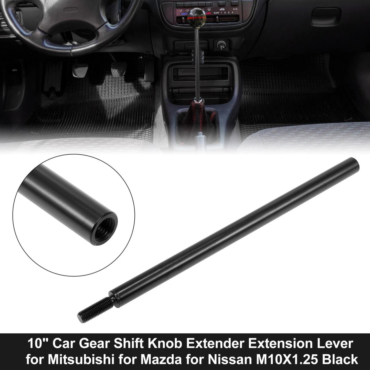 10" Gear Shift Knob Extender for Mitsubishi