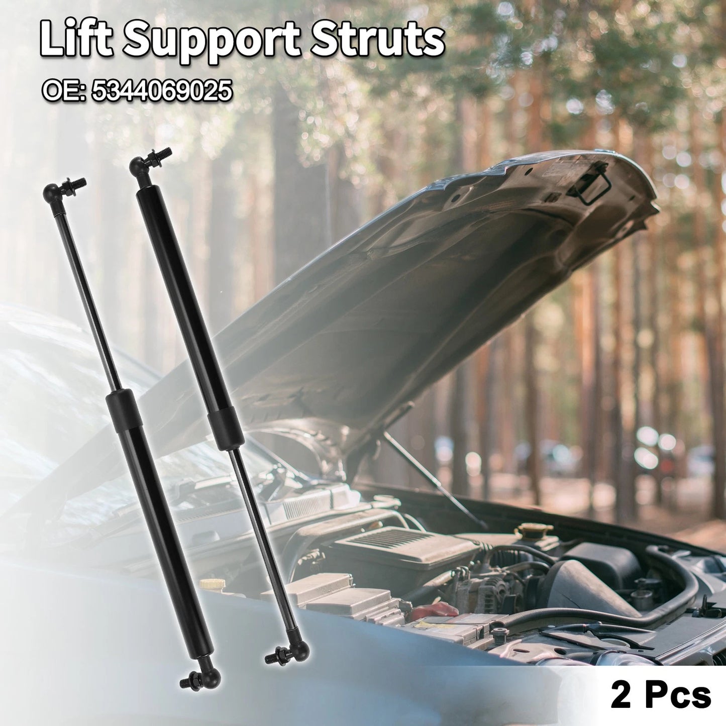 Hood Lift Supports Struts Gas Spring for Toyota Land Cruiser (2008-2021)