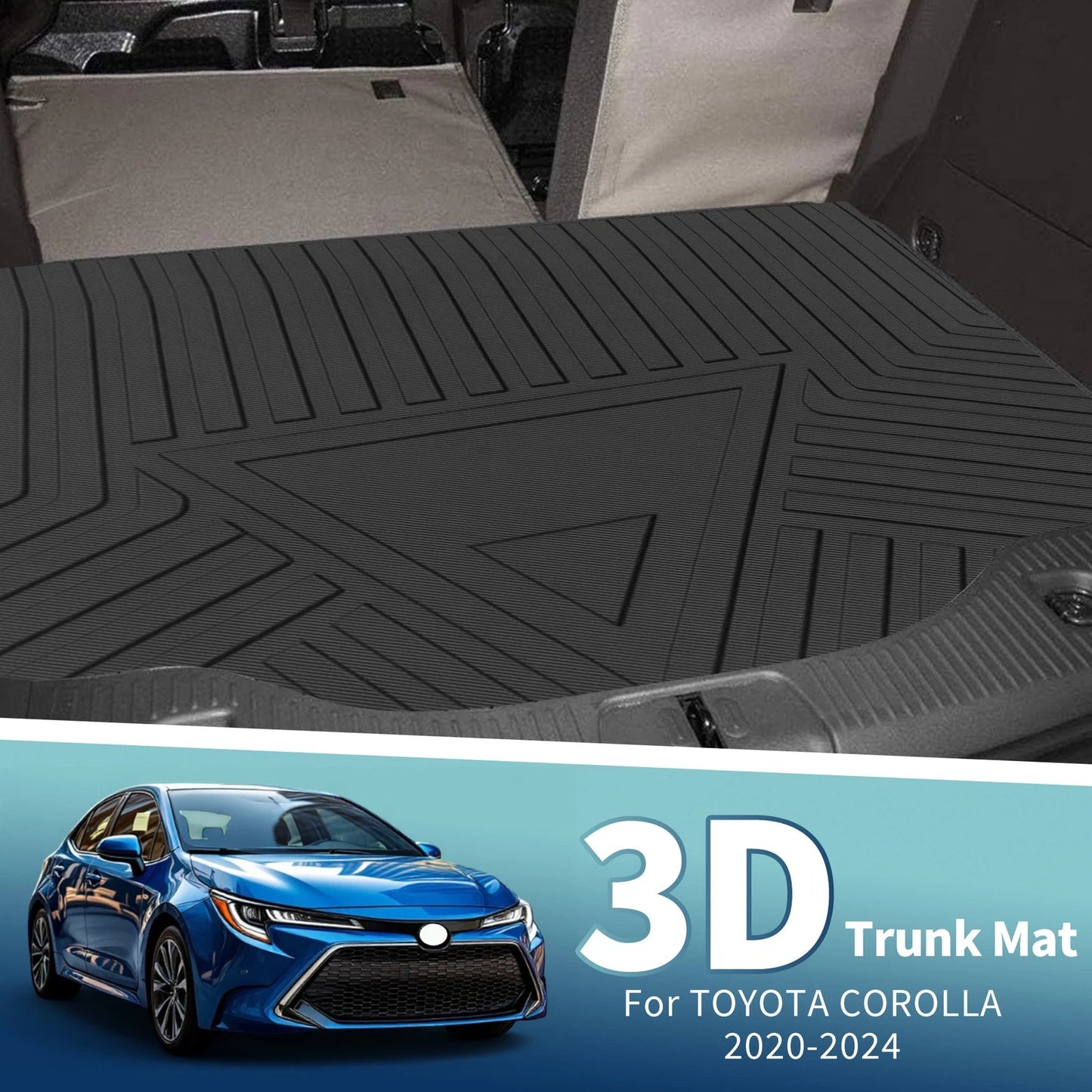 Cargo Liner Rear Trunk Mat for Toyota Corolla (2020-2024) 1 Pc