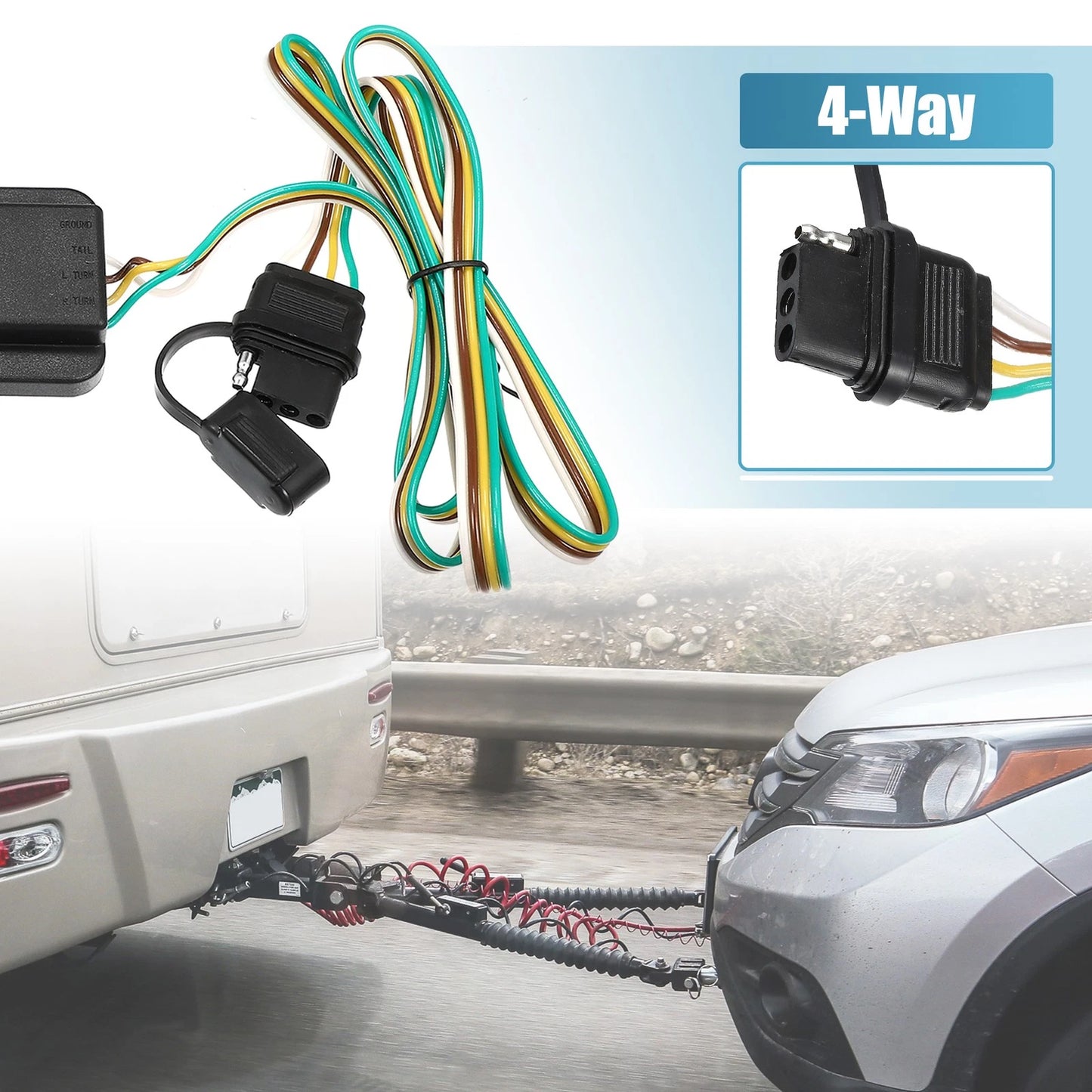 4-Pin Trailer Wiring Harness for Toyota Tacoma (2005-2015)