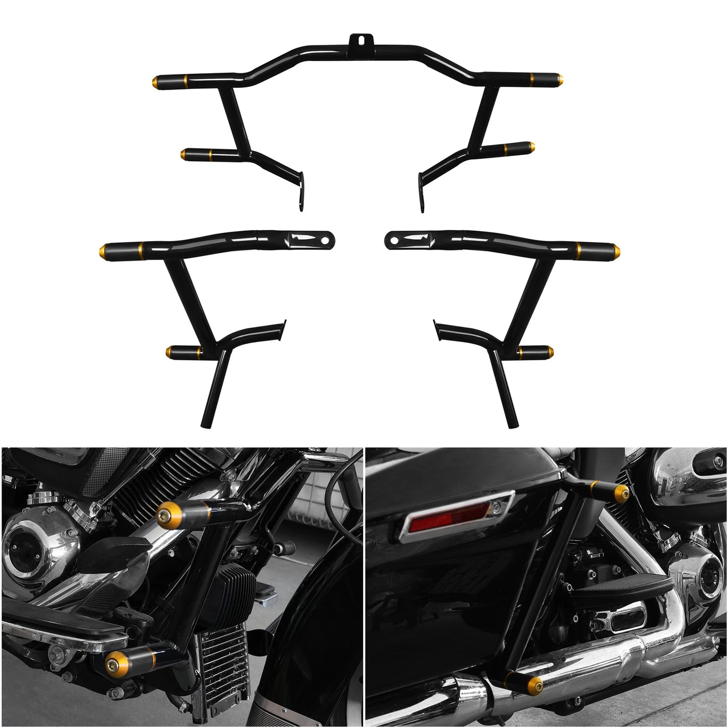 Highway Engine Guard & Saddlebag Rail Guards for Harley Touring (2009-2024)