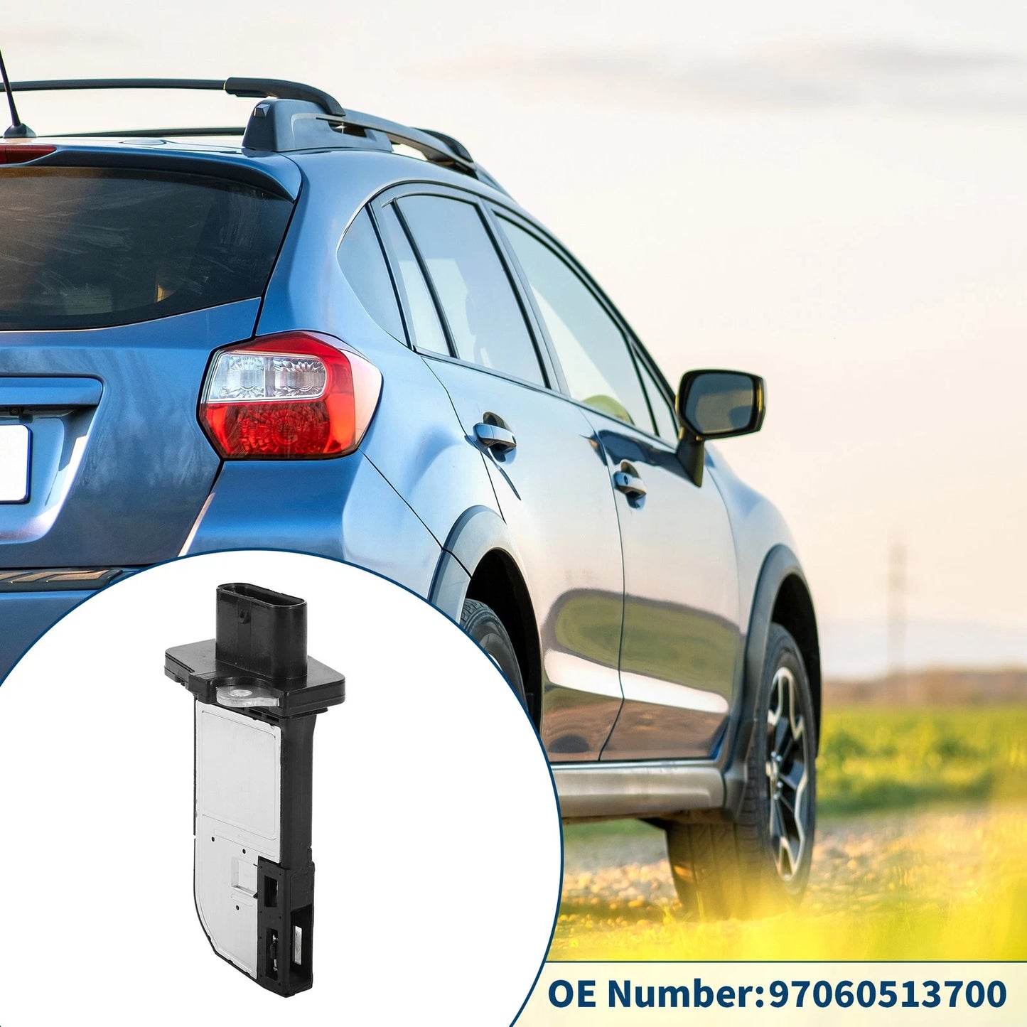 1 Pcs Mass Air Flow Sensor Meter for Porsche Panamera 3.0D Black