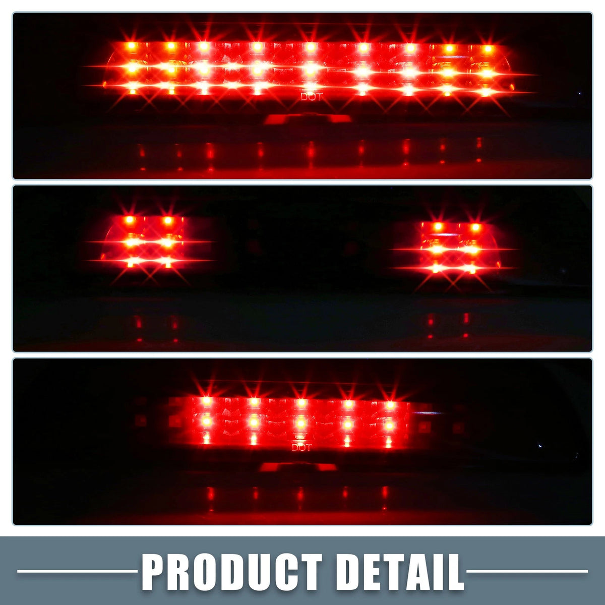 High Mount Stop Light for Toyota (2000-2006) - Chrome Tone Housing Red Lens