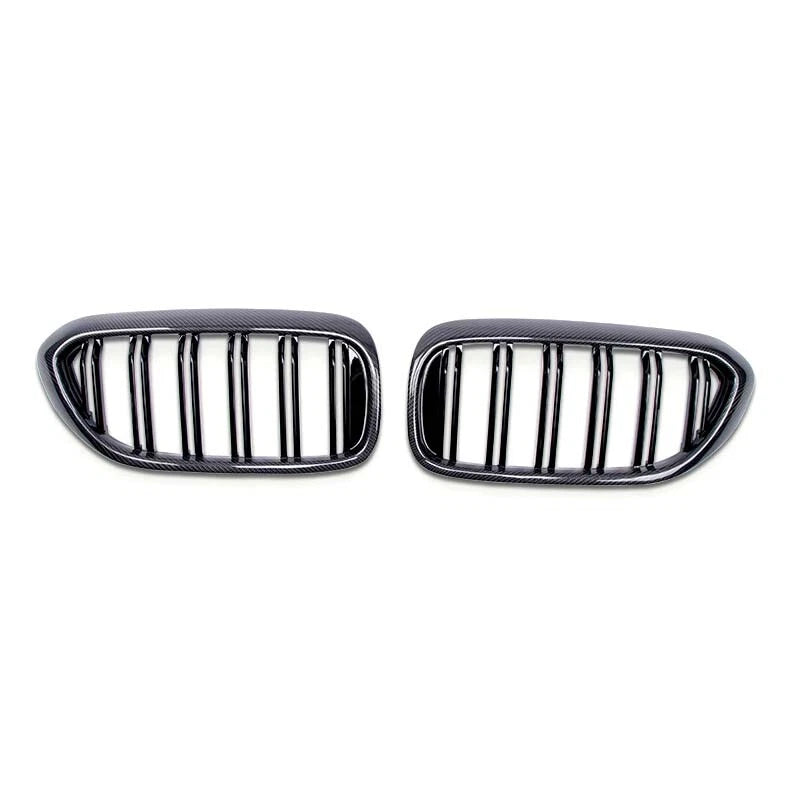 Carbon Fiber Front Bumper Kidney Grille For 2017-2023 BMW 5 Series G30 G38