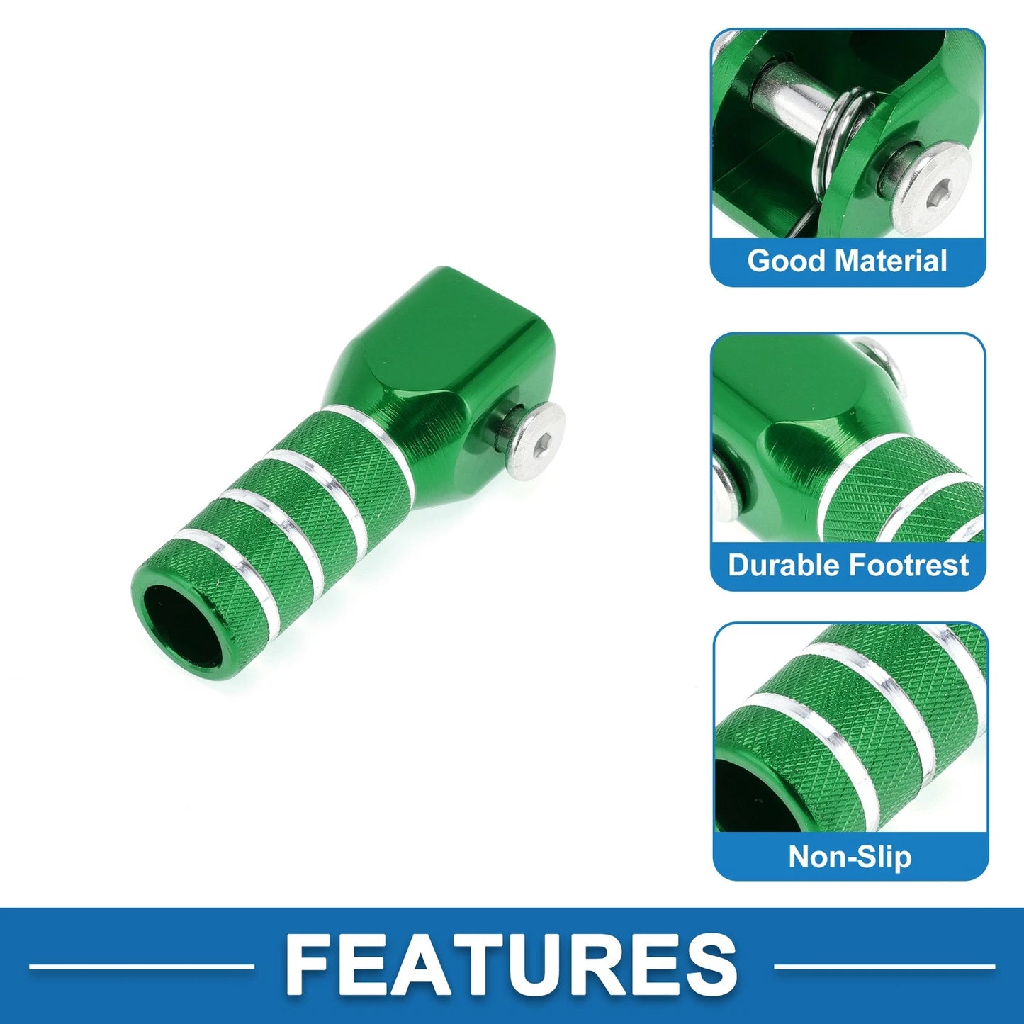 Shifter Footrests Pegs for Yamaha YZF Green