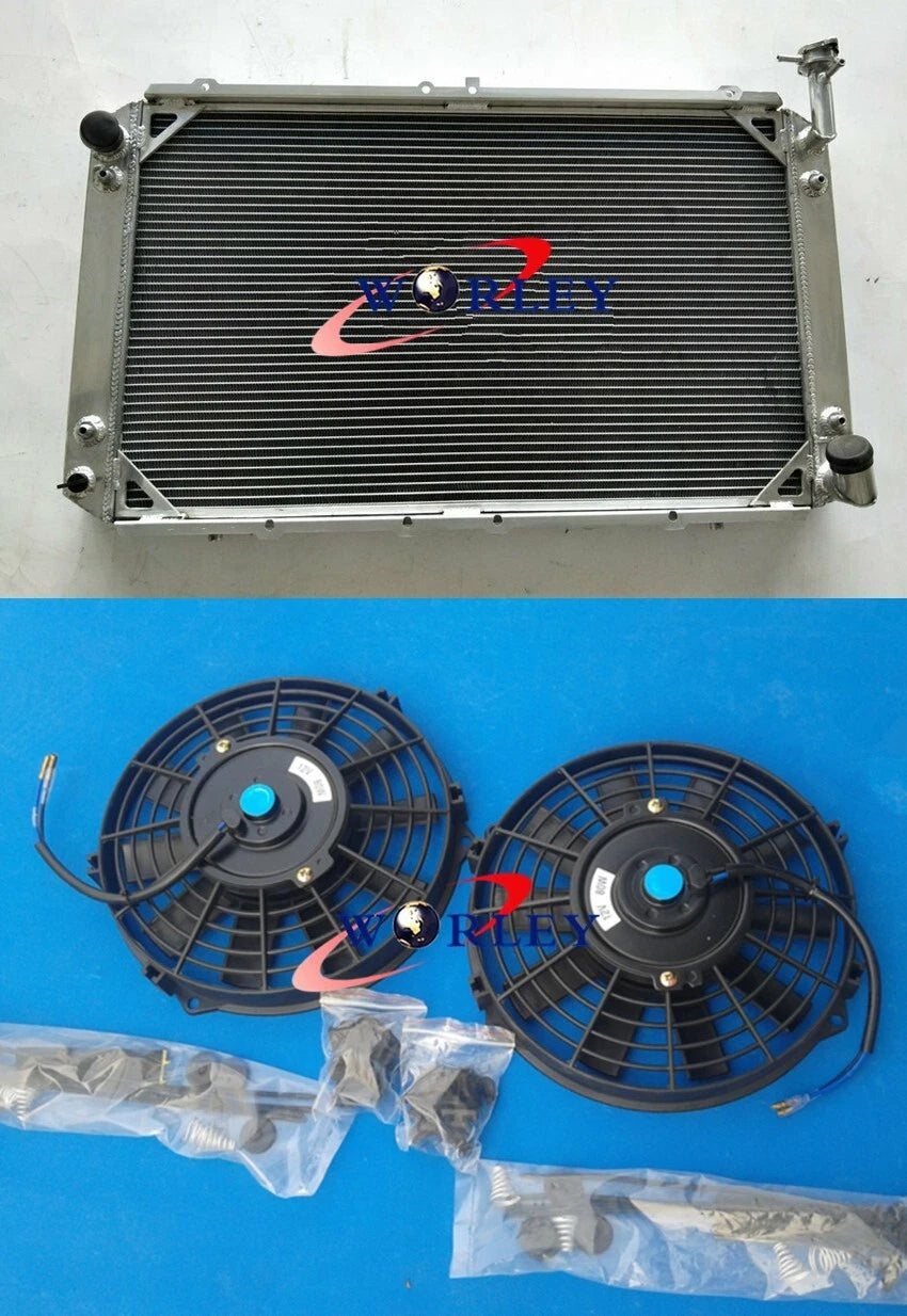 3 Row Alloy Radiator & Fans for Nissan Patrol GQ Y60 (1988-1997)
