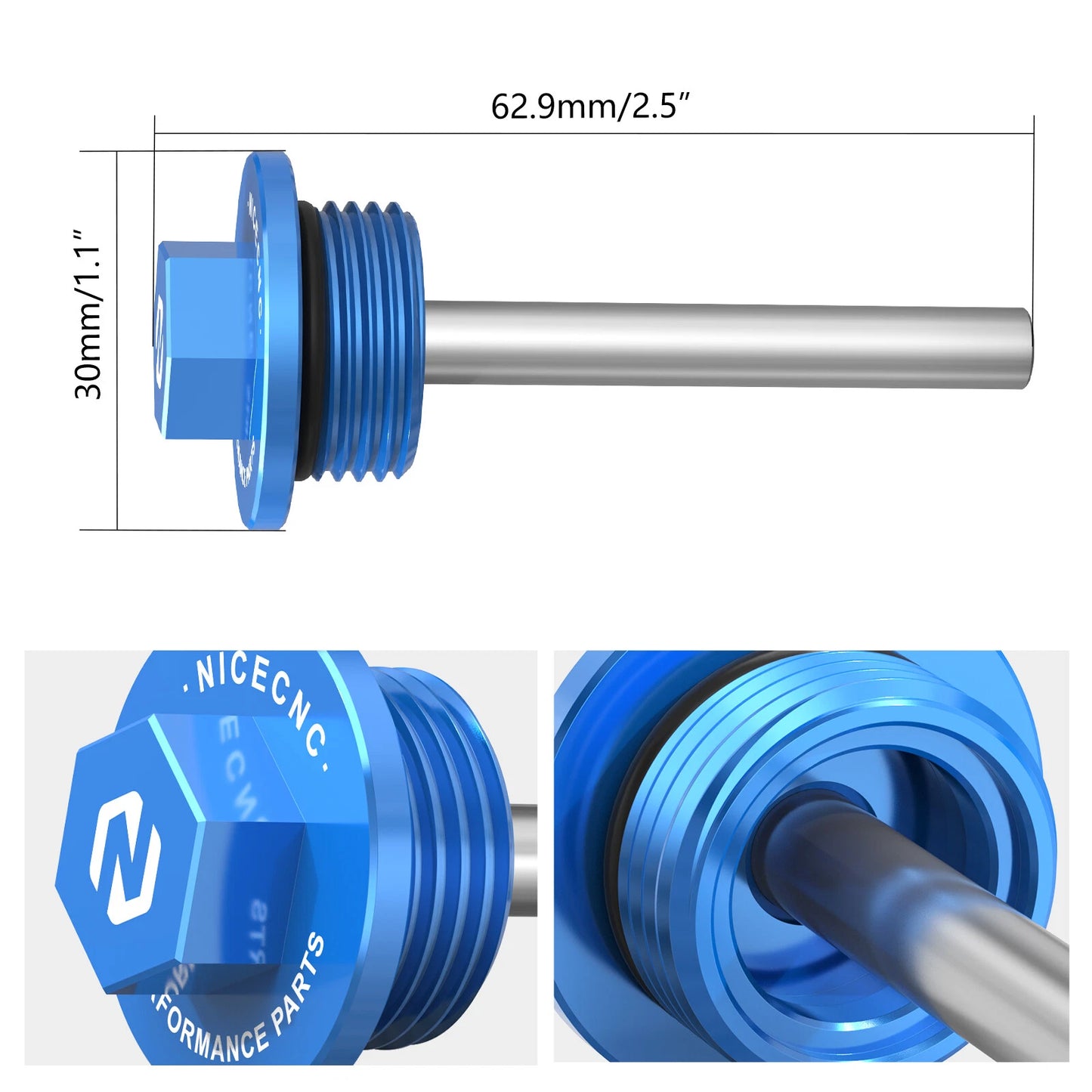 Left Magnetic Oil Drain Plug for KTM 790 Adventure (2019-2021)