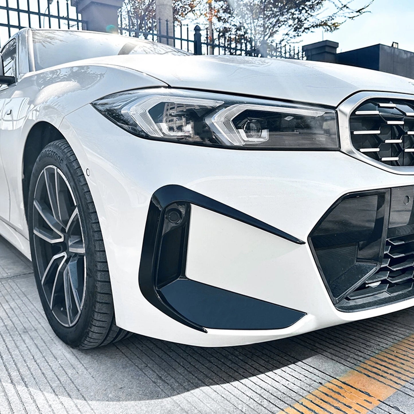 2 x Gloss Black Front Side Fog Light Trim Covers for BMW G20 G21 (2023-)