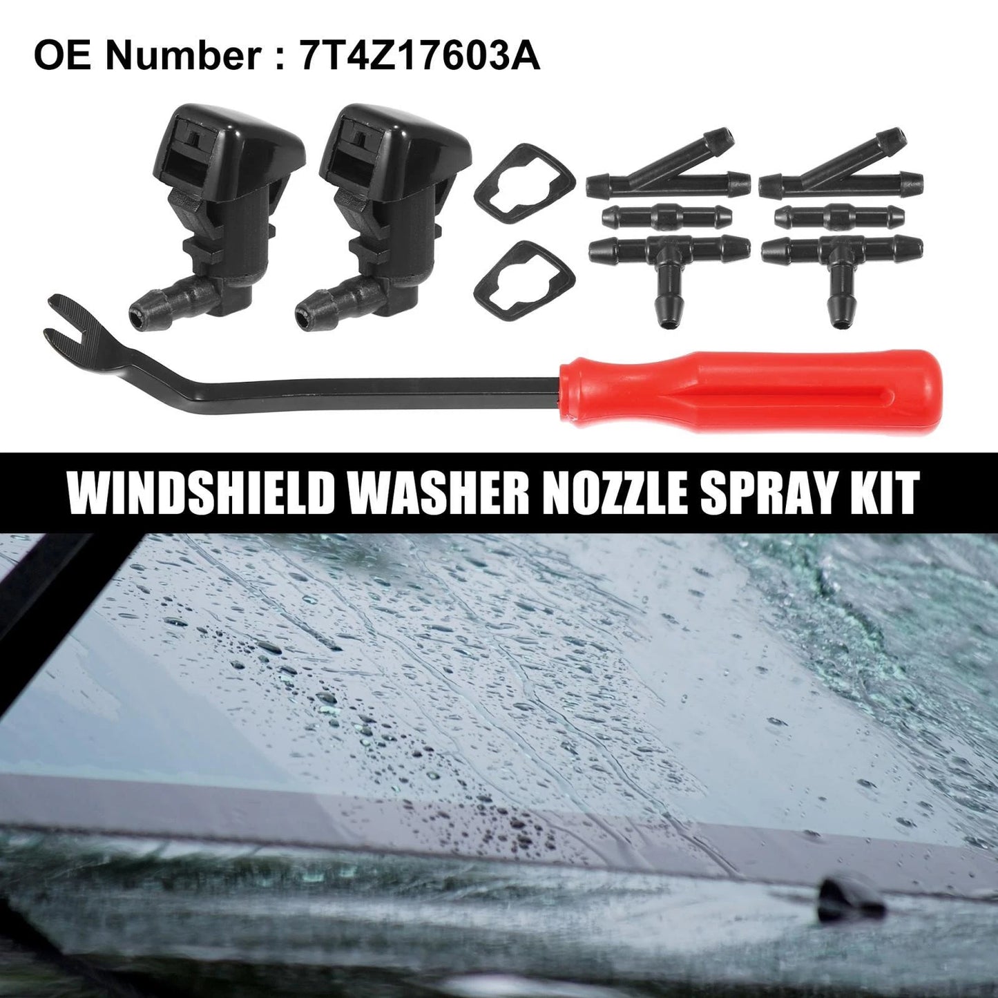 11pcs Front Windshield Washer Nozzles for Ford Edge (2007-2010)
