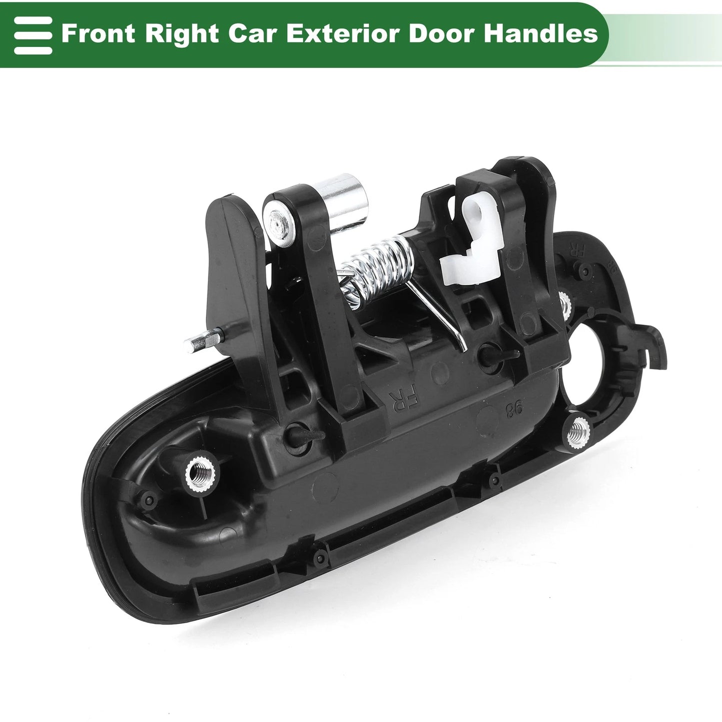 Front Right Door Handle for Toyota Corolla (2014-2019) - Black Exterior Handle