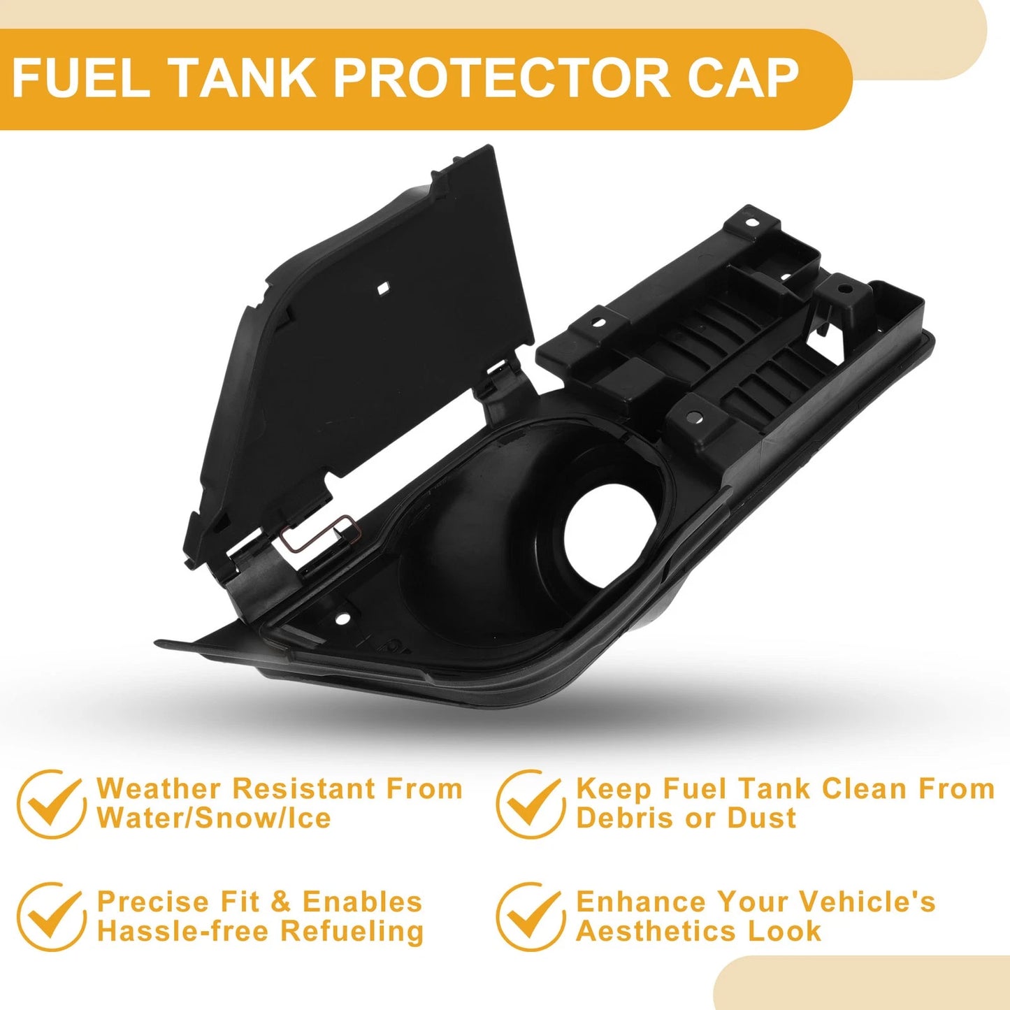 Fuel Tank Door Cap Cover for Ford Transit Van 150 250 350 (2014-2023)