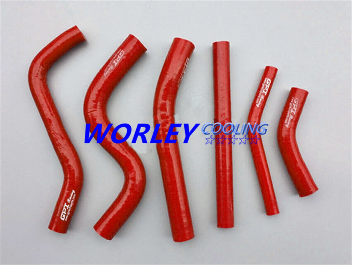 Silicone Radiator Hoses for Yamaha YZ250 (1993-1995) - Red