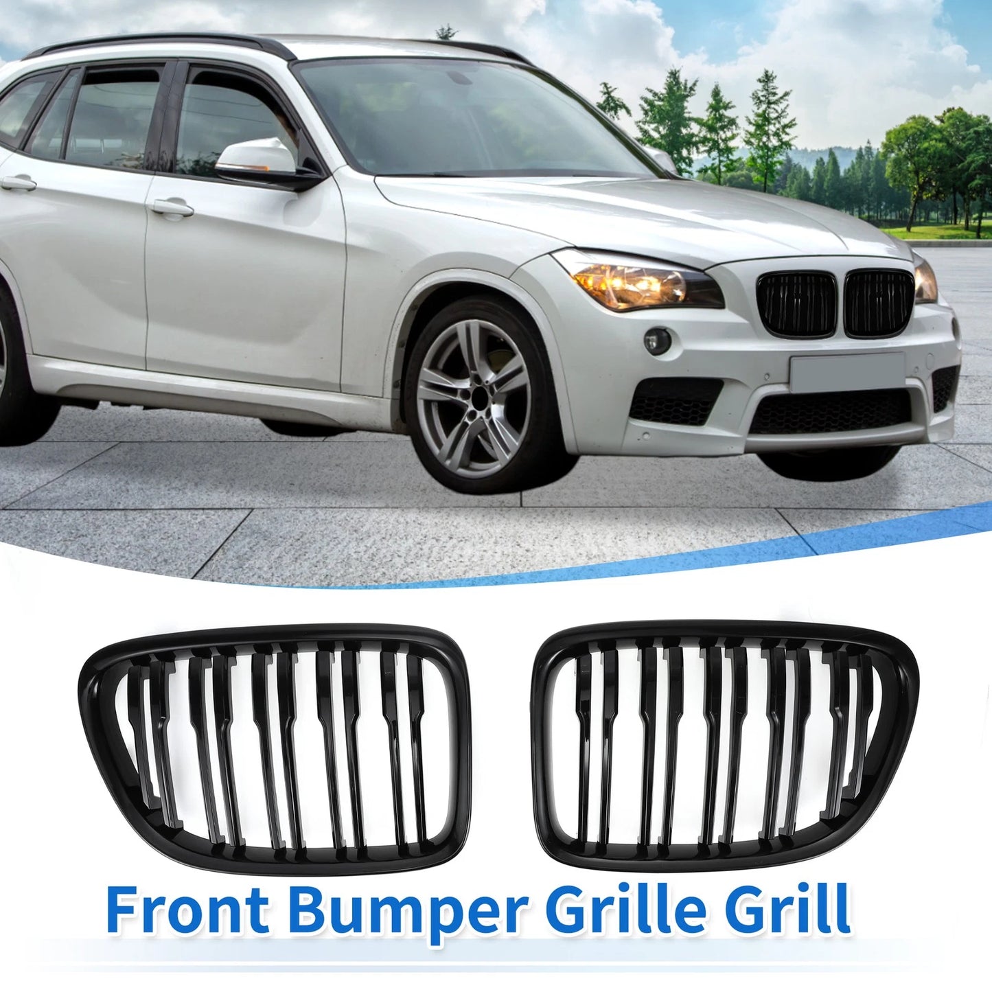 Front Upper Bumper Grille for BMW X1 E84 (2009-2015)