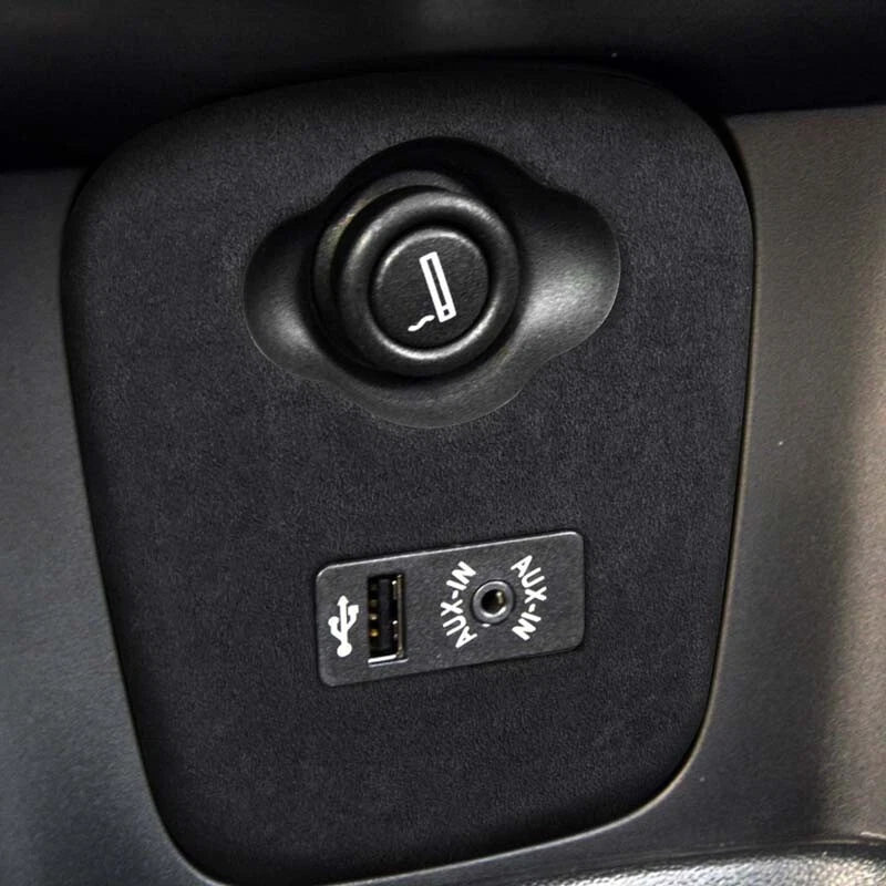 Alcantara Leather Cigarette Lighter Device Trim Fit For Mini Cooper F55 F56 F57