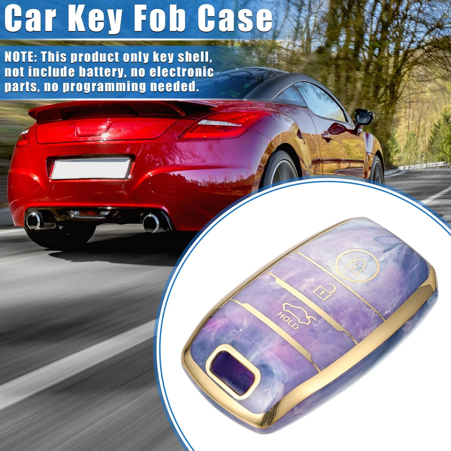 3 x Button Remote Key Fob Cover Case for Kia Optima, Rio, Sportage (2011-2023)