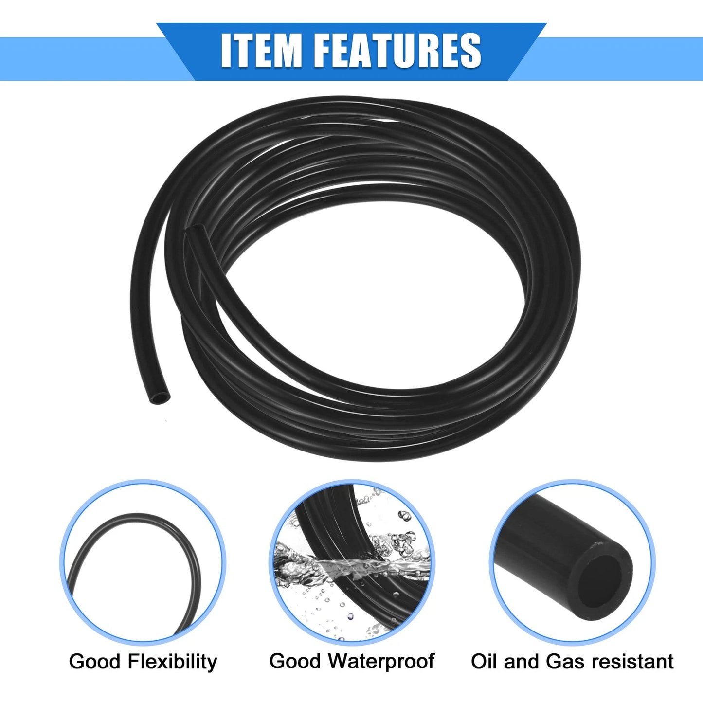 2 x Fuel Vent Line Hose Tube 236 in for ATV Dirt Bike Motorcycle
