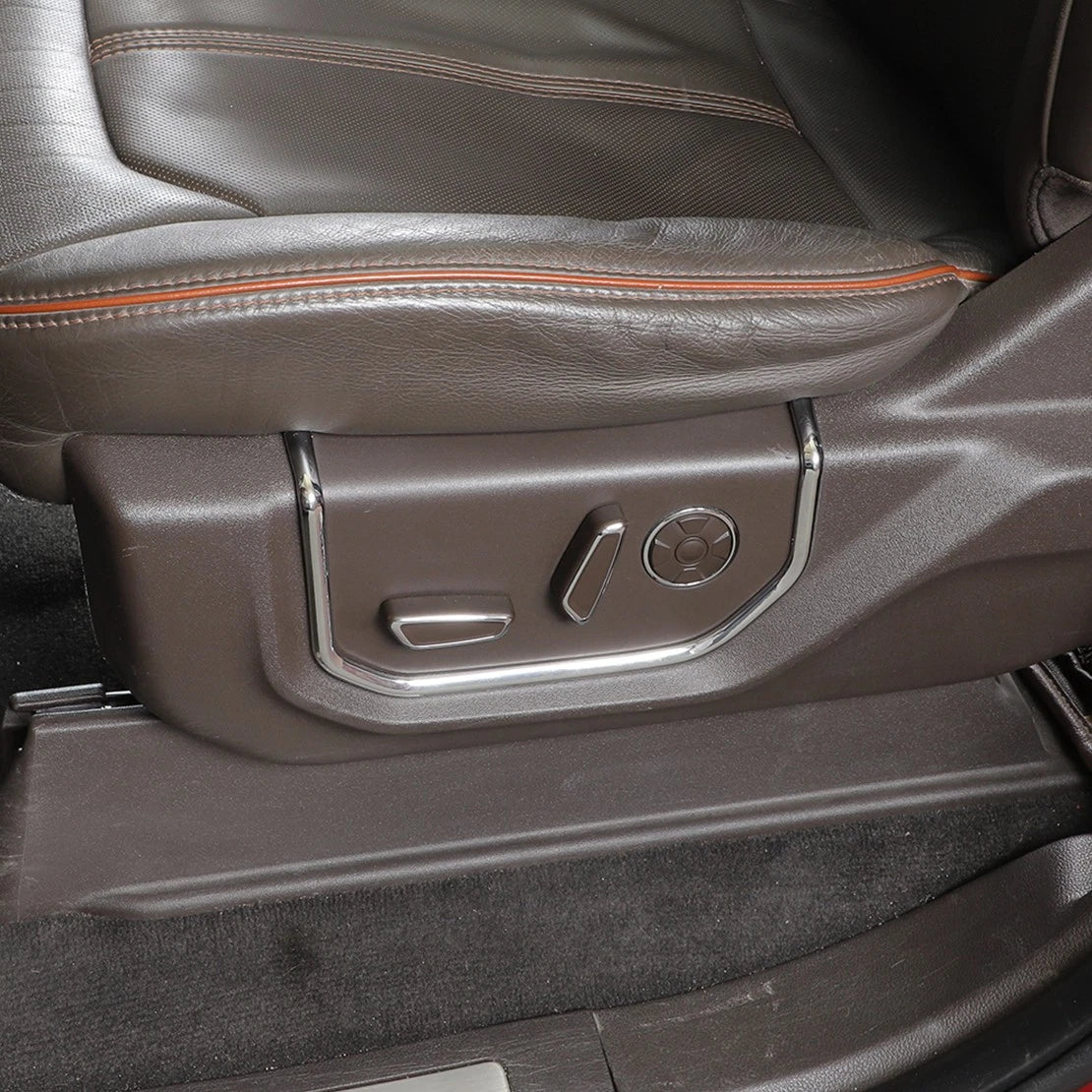 2 x Front Seat Adjustment Button Panel Frame Strip for Ford F150 (2015-2023)