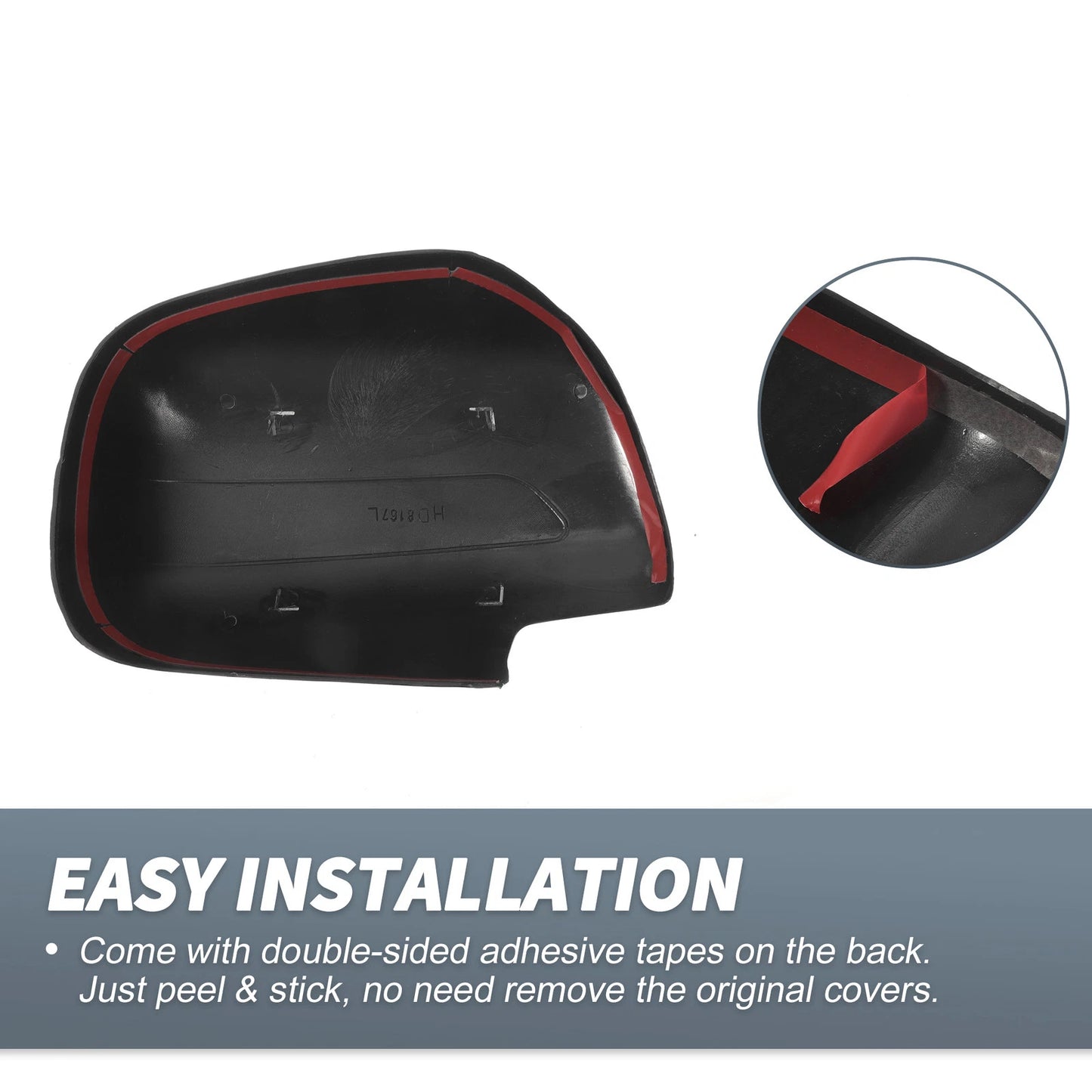 Rearview Mirror Cover Overlay Gloss Black for Lexus RX350 RX330 (2004-2015)