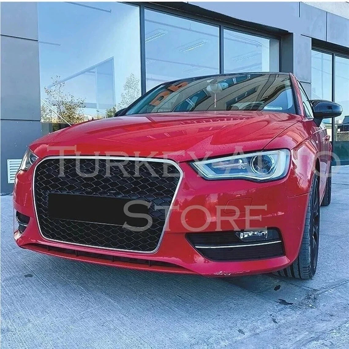 2 Piece Gloss Black Side View Mirror Covers for Audi A3 8V (2012-2019)