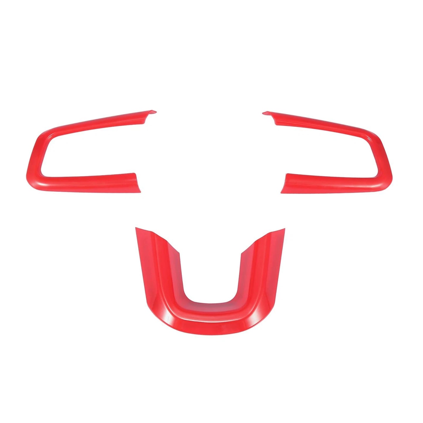 Steering Wheel Cover Trim Set for Jeep Wrangler JL JLU Sport (2018-2021) Red