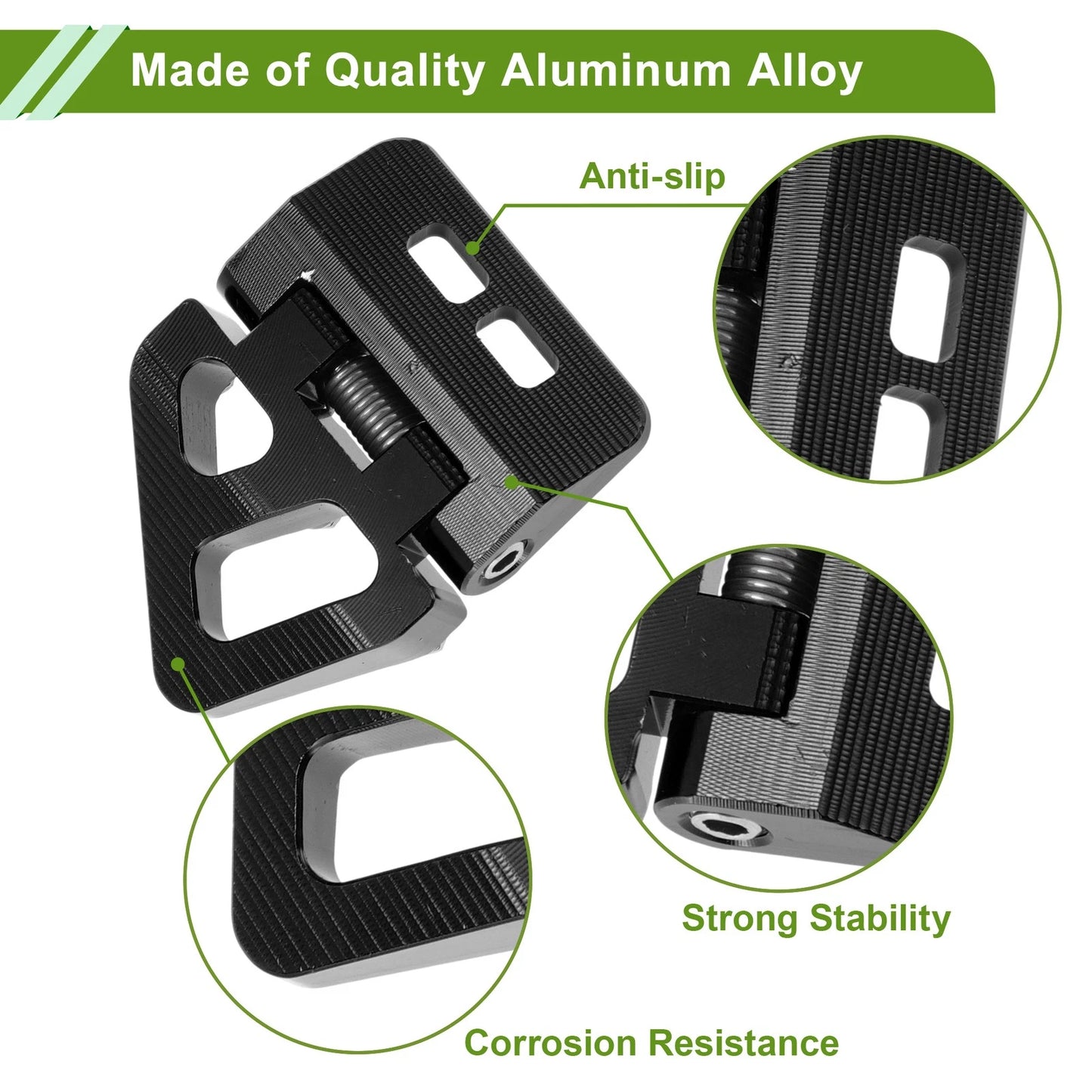 1Pc Foot Pegs for KTM EX/EC/MC 125-300 Aluminum Alloy Black (2021–2024)