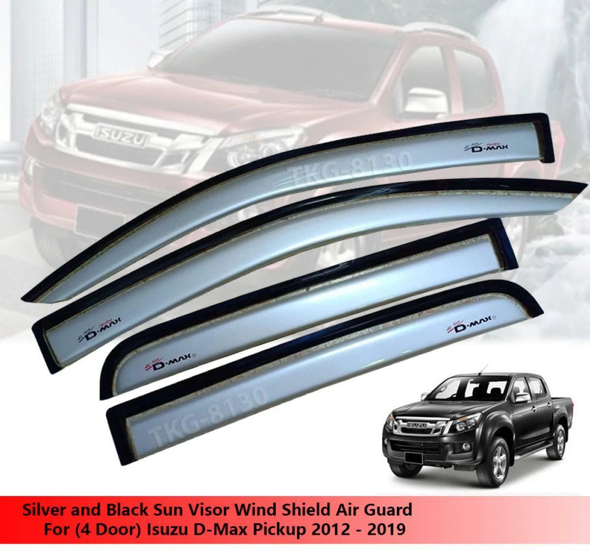 Silver Sun Visor for Isuzu D-Max 2012-2019 (2012-2019)