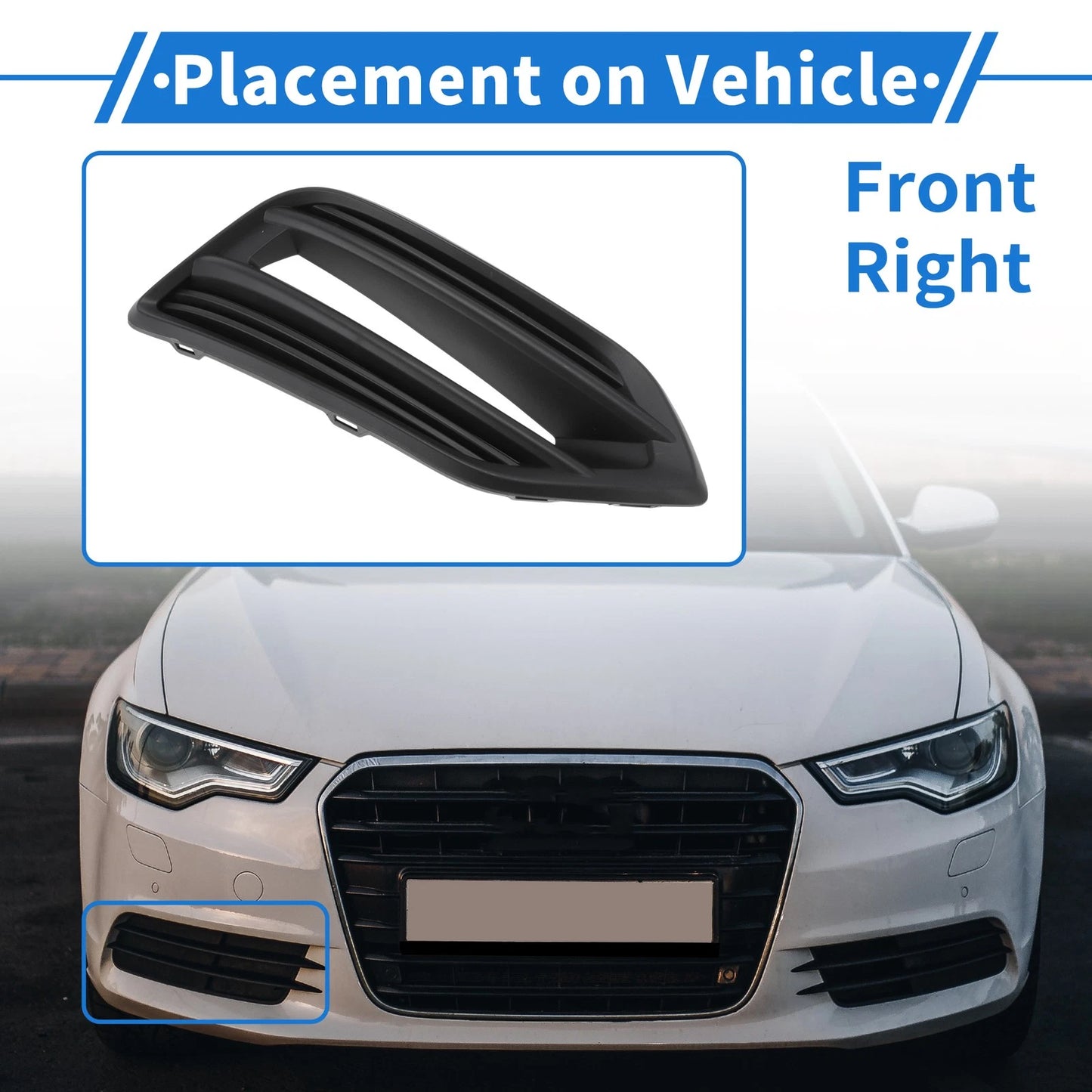 Front Right Fog Light Grill for Honda HR-V (2019-2022)