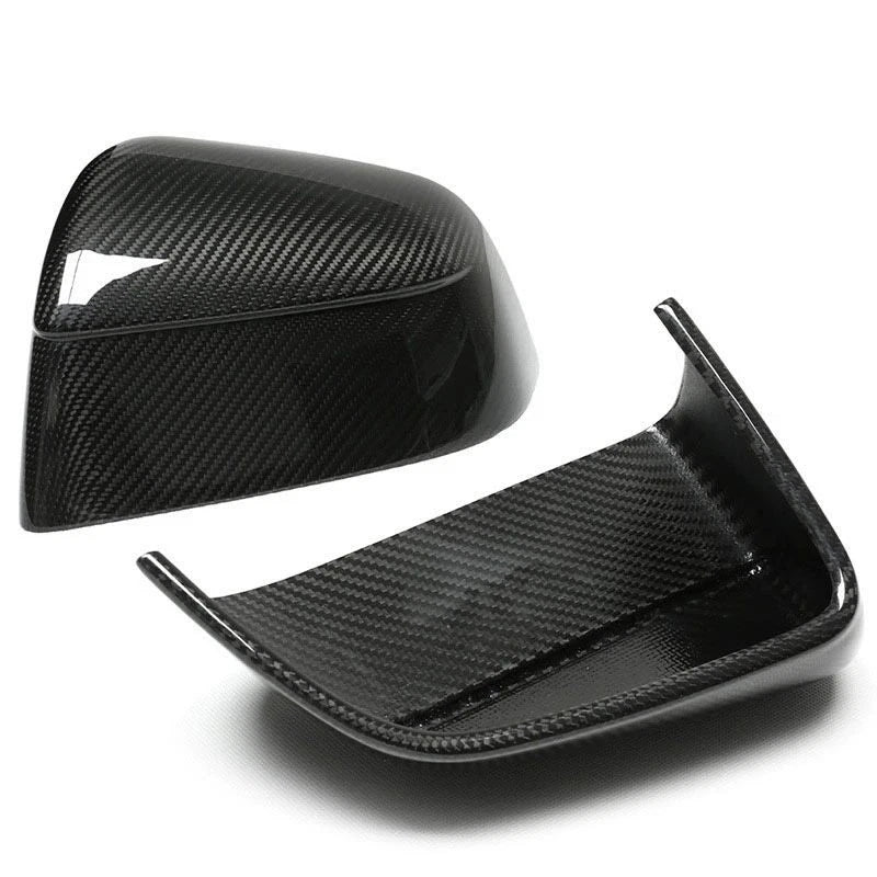 100% Carbon Fiber Add-on Side Mirror Cover Caps for Tesla Model Y Juniper 2025