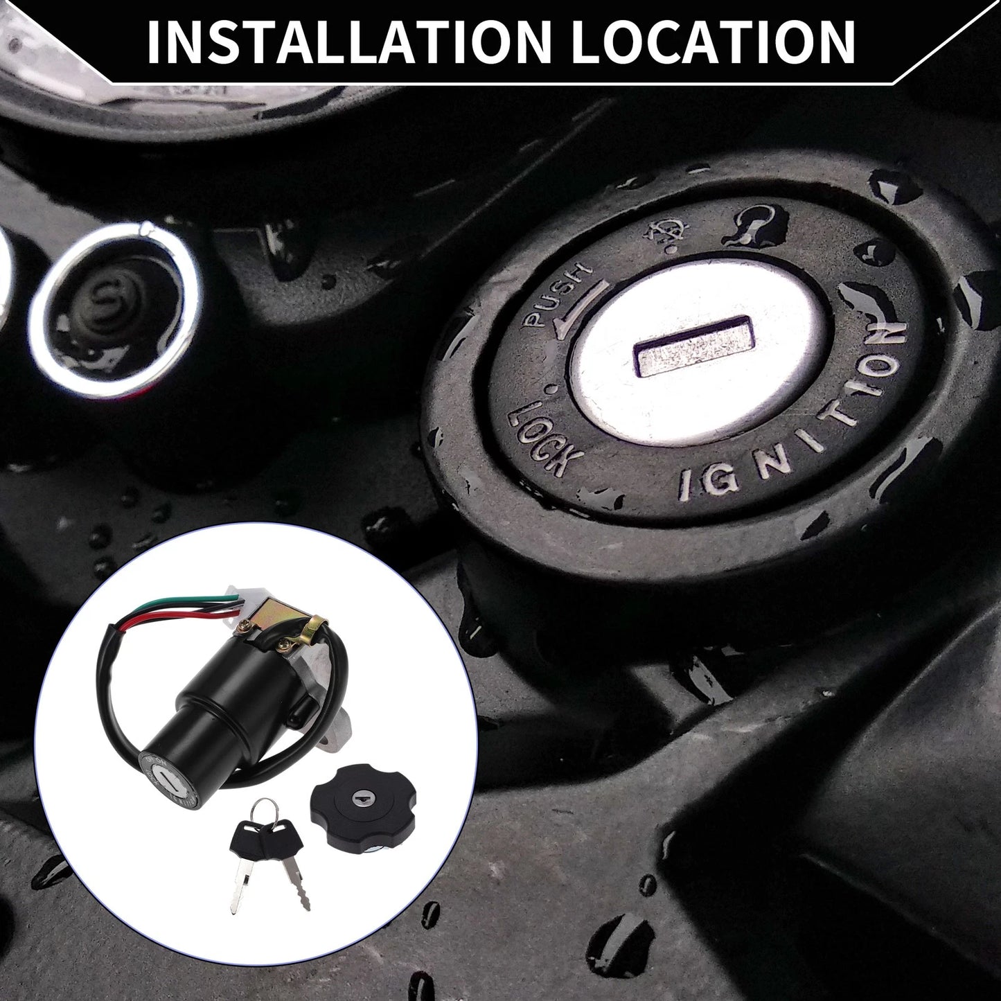 1 x Ignition Key Switch Yamaha XT600 (1990–1995)