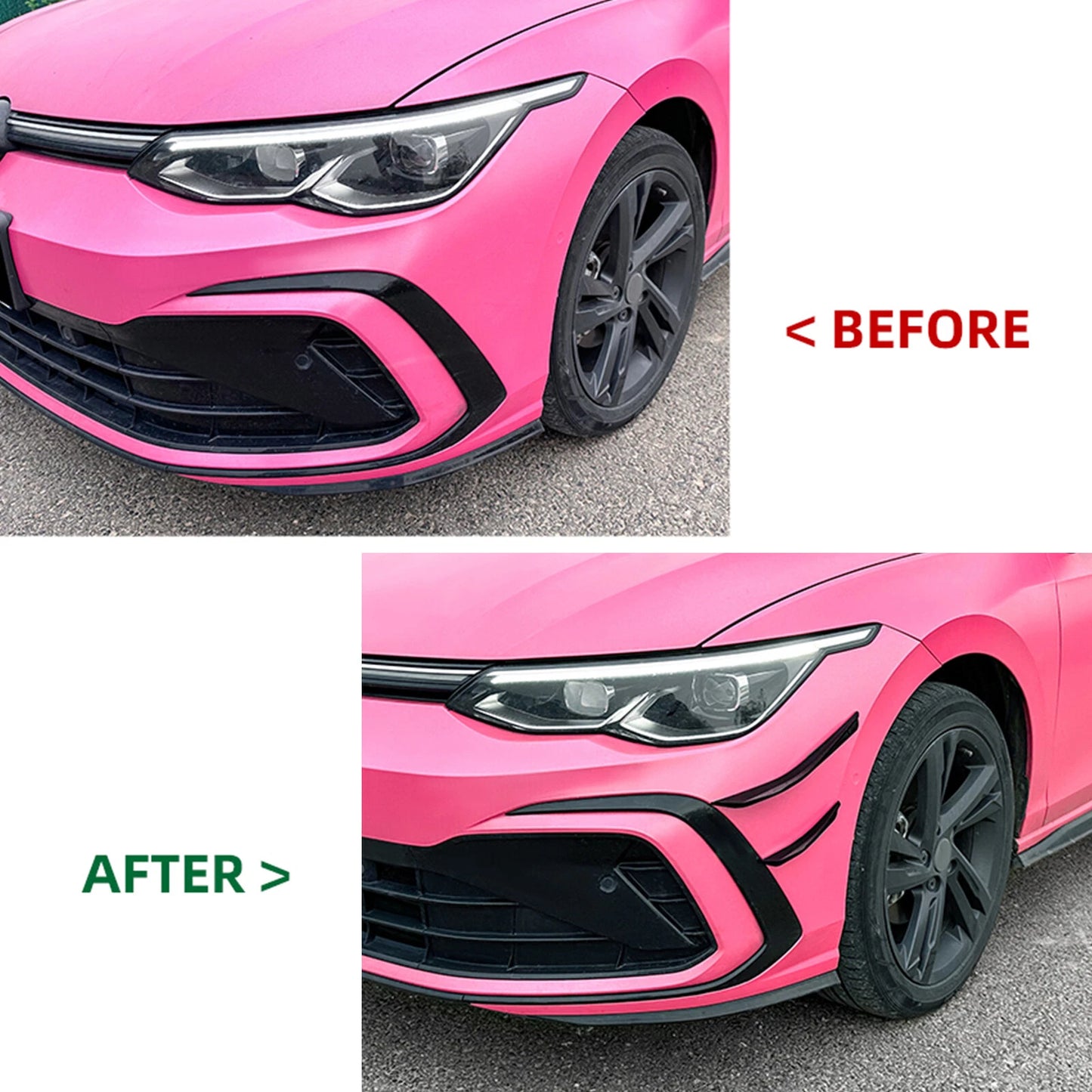 Bumper Side Spoiler Trim for VW Golf 8 MK8 Rline (2022-2024)