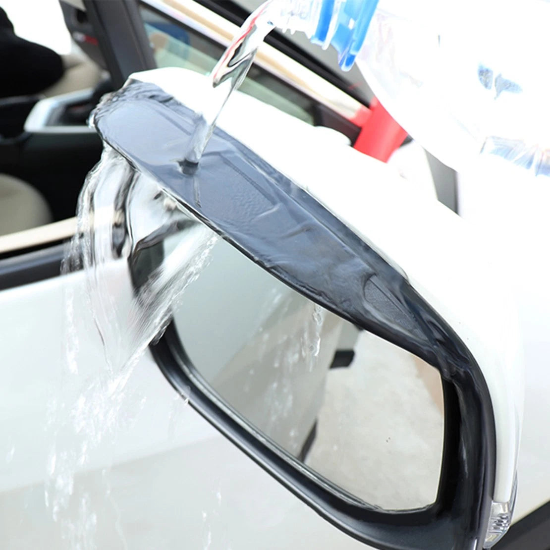 Rearview Wing Mirror Visors Shade Rain Guard for Toyota RAV4 (2016-2018)