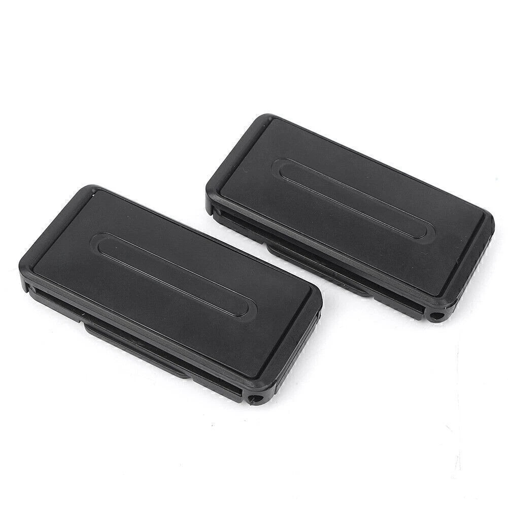 2 x Black Shoulder Tension Adjuster Strap Clips for Car Seat Belt