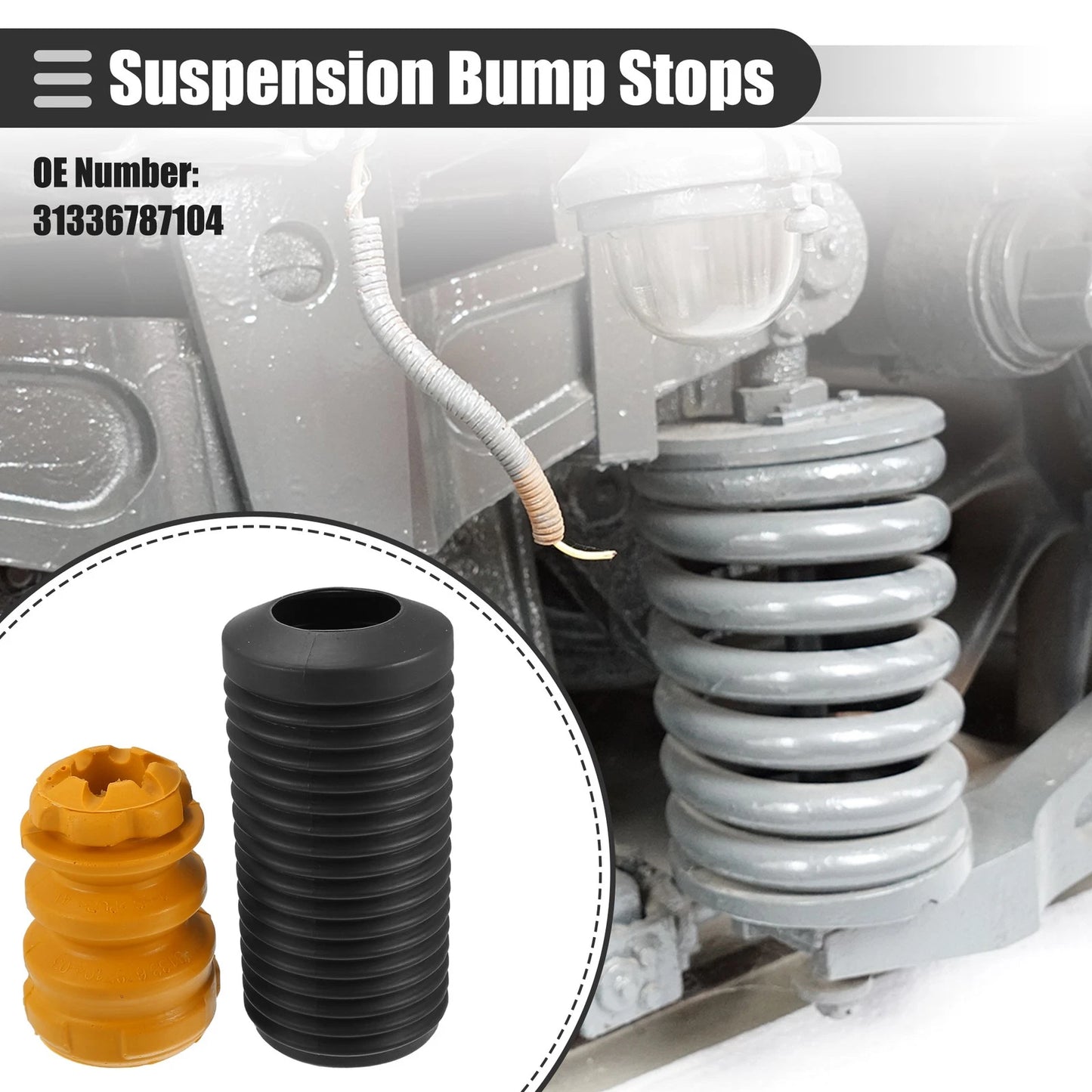 Front Suspension Bump Stop Kit for BMW X3 X4 (2011-2023)