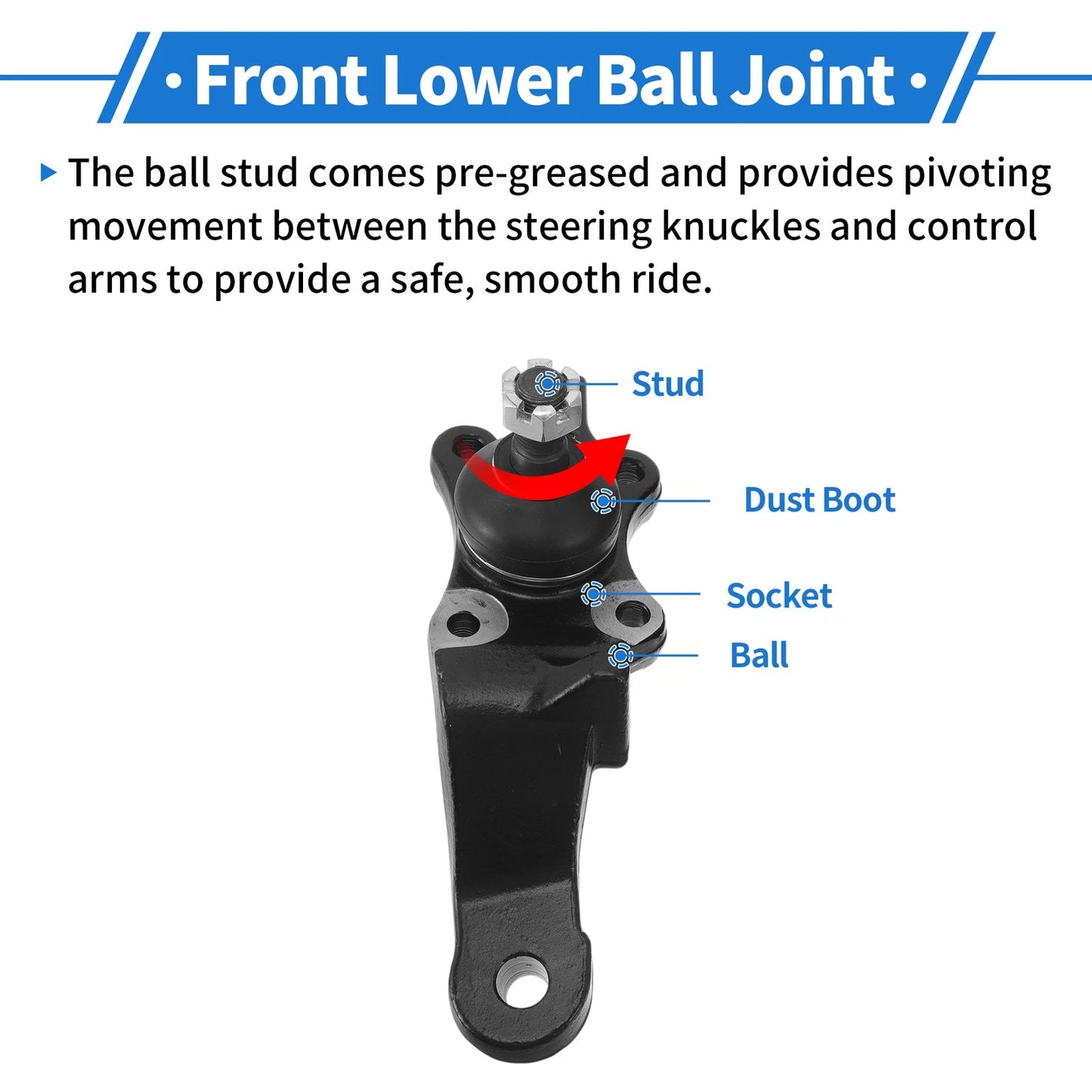Front Lower Ball Joints for Toyota 4Runner (1996-2002)