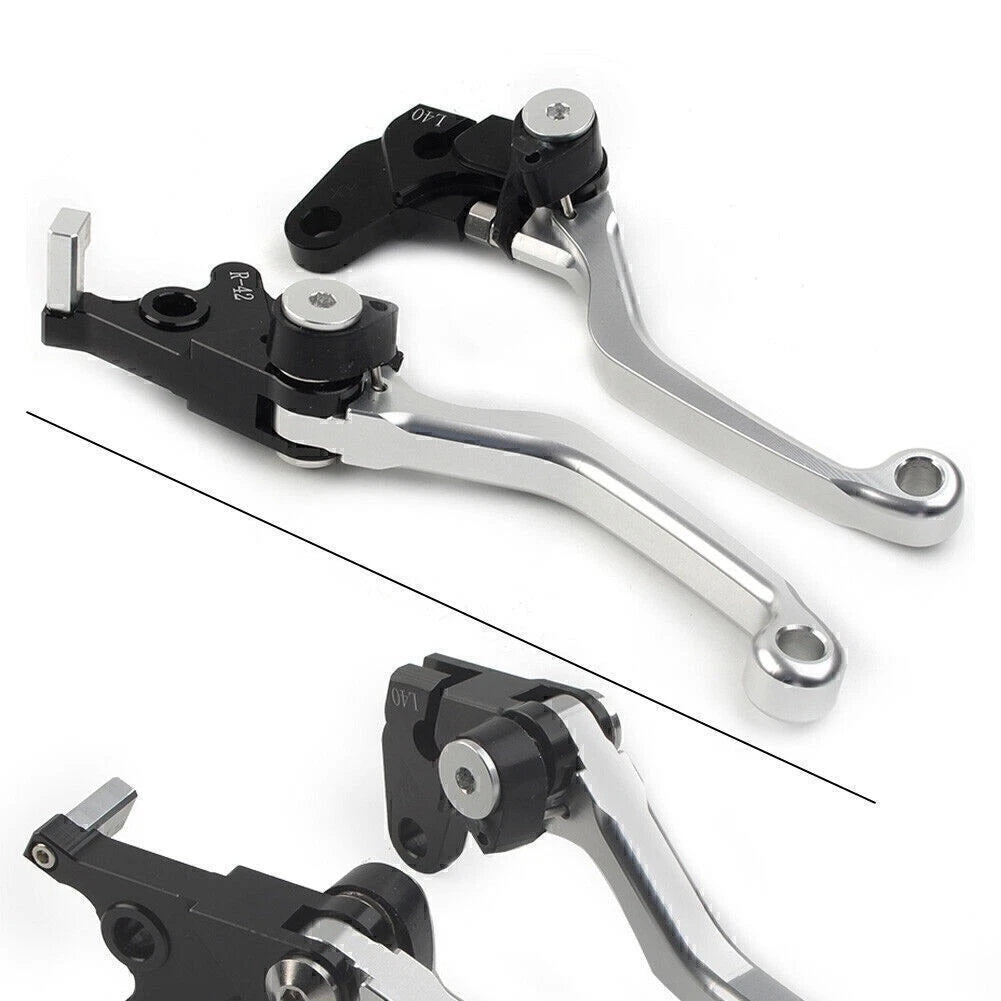 CNC Silver Pivot Clutch Brake Levers for Suzuki DRZ400S/SM/E (2000-2022)